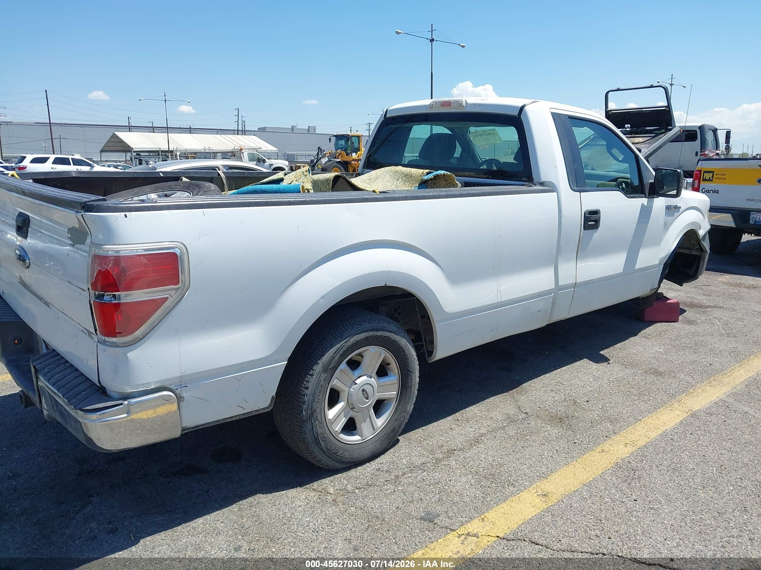 2010 Ford F-150 Stx/xl/xl W/mid-box Prep/xlt/xlt W/mid-box Prep White vin: 1FTMF1CW7AKE43192