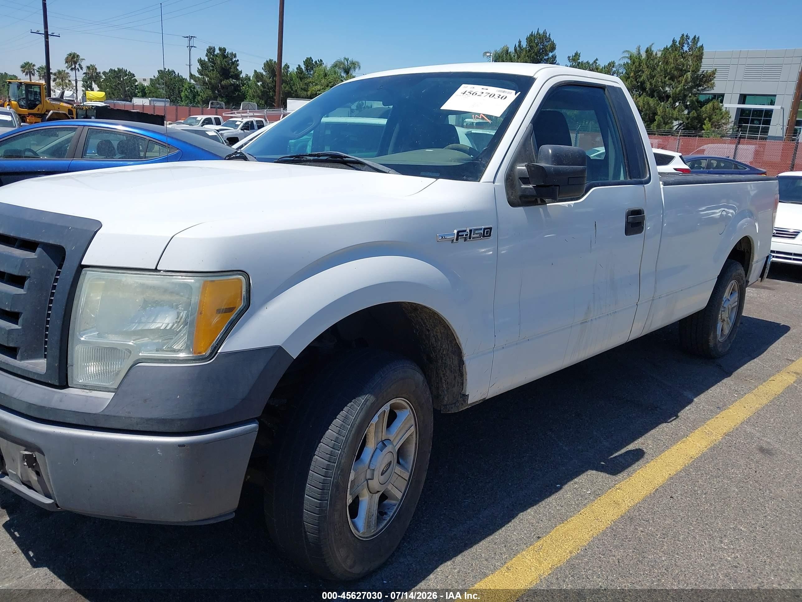 2010 Ford F-150 Stx/xl/xl W/mid-box Prep/xlt/xlt W/mid-box Prep White vin: 1FTMF1CW7AKE43192