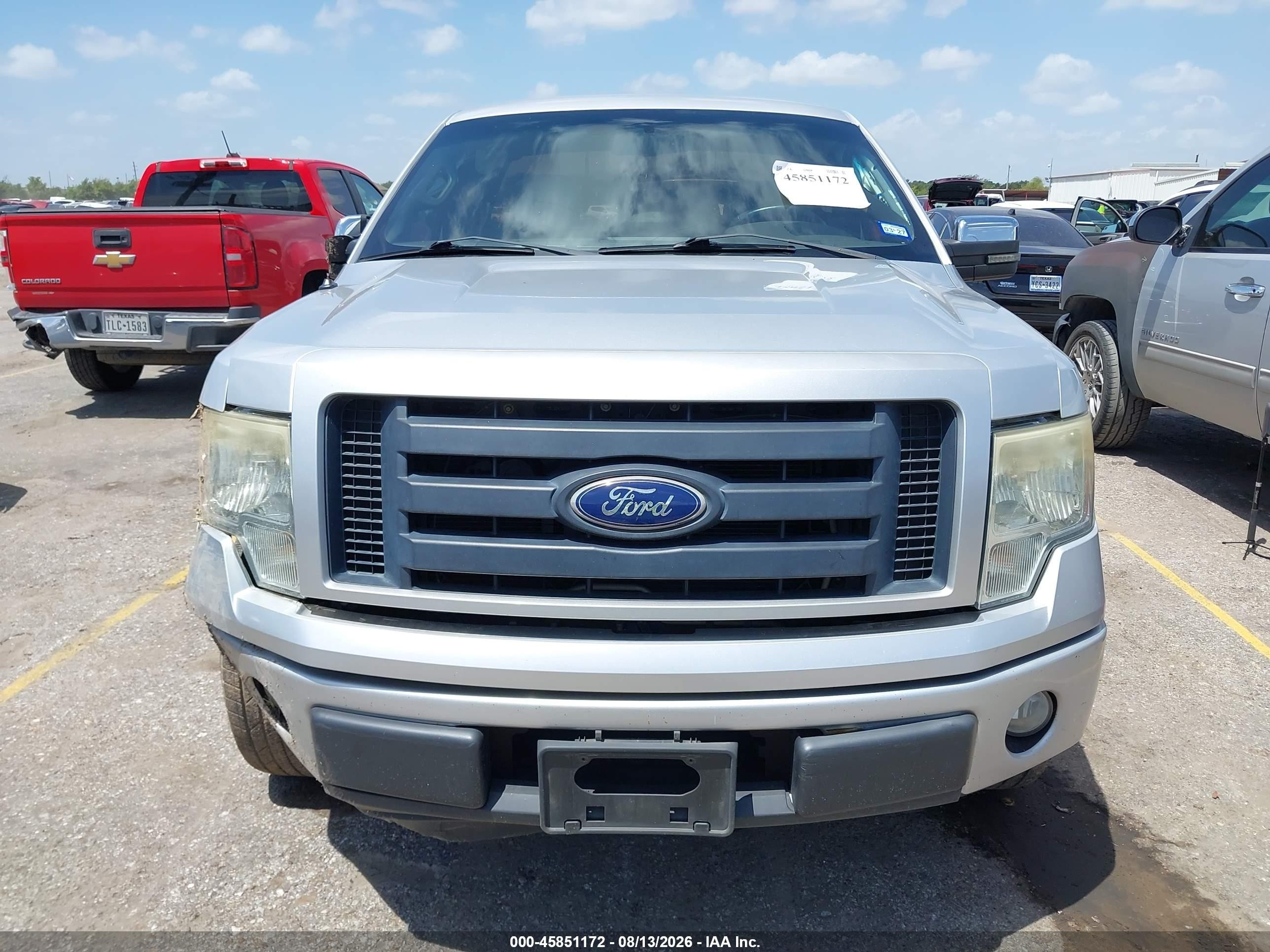 2010 Ford F-150 Stx/xl/xl W/mid-box Prep/xlt/xlt W/mid-box Prep Silver vin: 1FTMF1CW9AKA83178