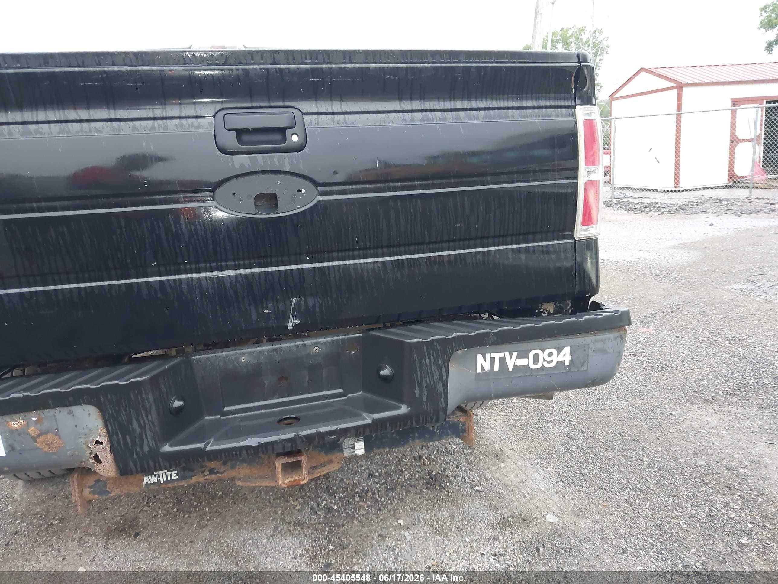 2010 Ford F-150 Stx/xl/xl W/mid-box Prep/xlt/xlt W/mid-box Prep Black vin: 1FTMF1CWXAKA20977