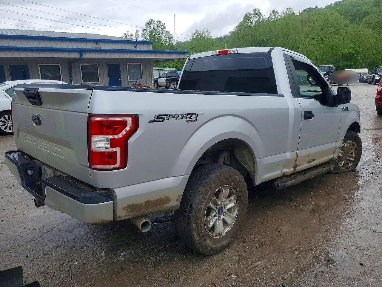 2019 Ford F150 Silver vin: 1FTMF1E5XKKF13144