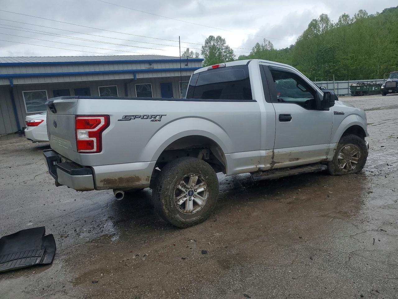 2019 Ford F150 Silver vin: 1FTMF1E5XKKF13144