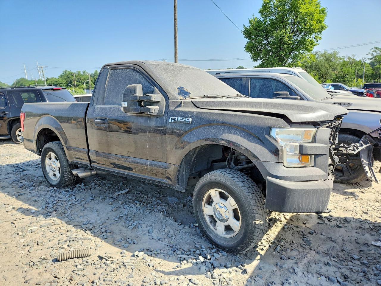 2015 Ford F150 Black vin: 1FTMF1E80FFA59964