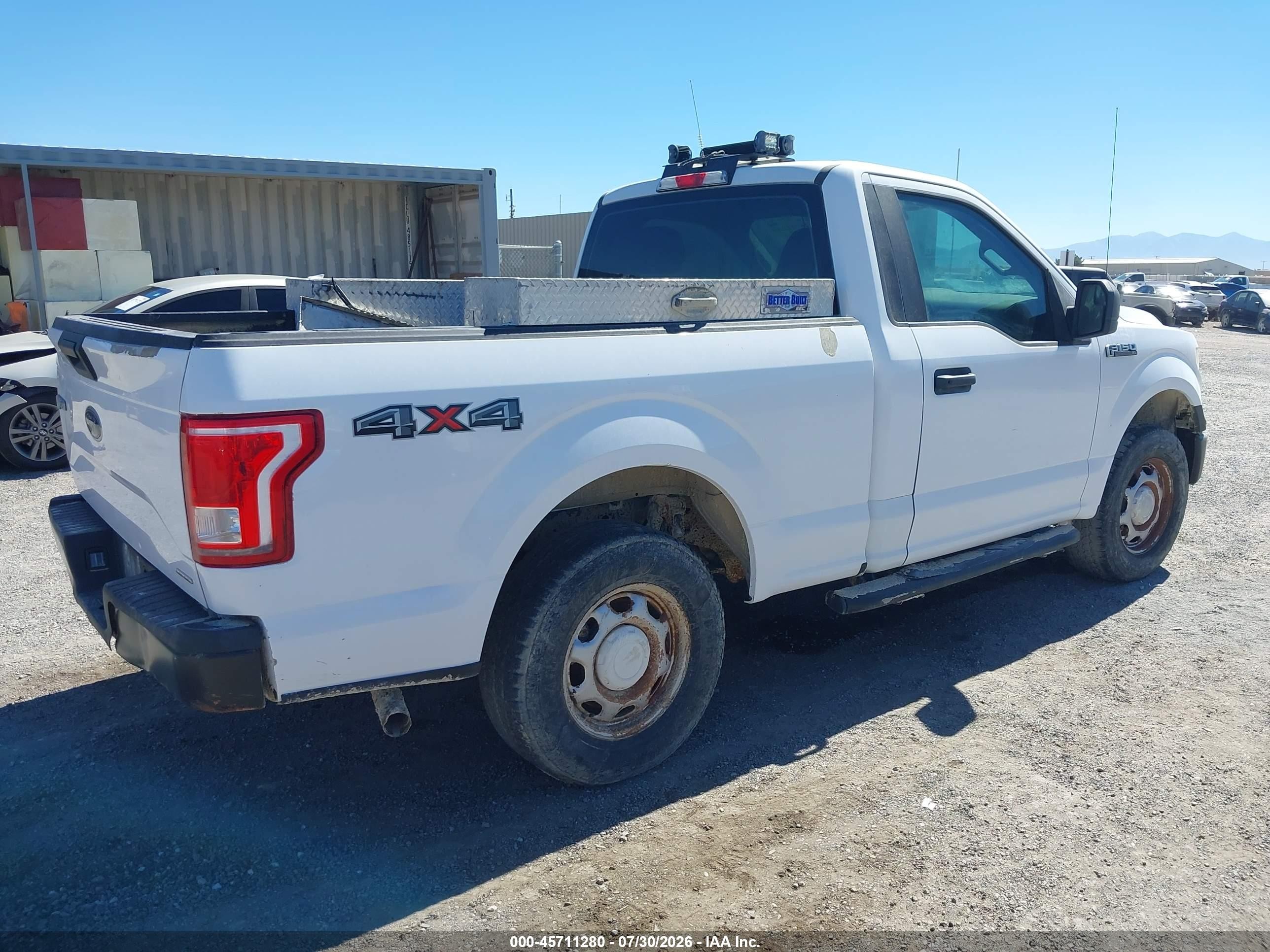2015 Ford F-150 Xl White vin: 1FTMF1E81FKD29419