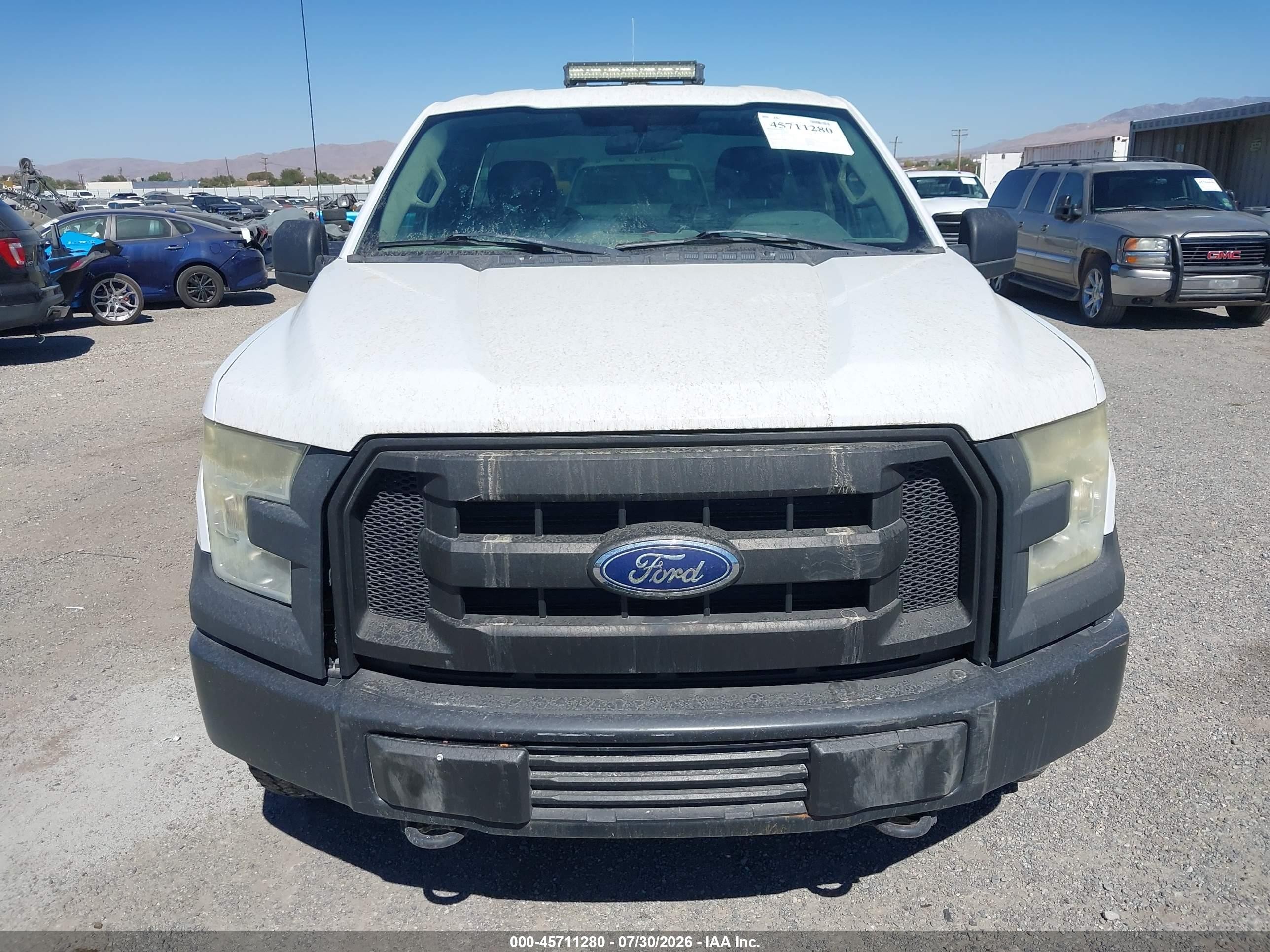 2015 Ford F-150 Xl White vin: 1FTMF1E81FKD29419