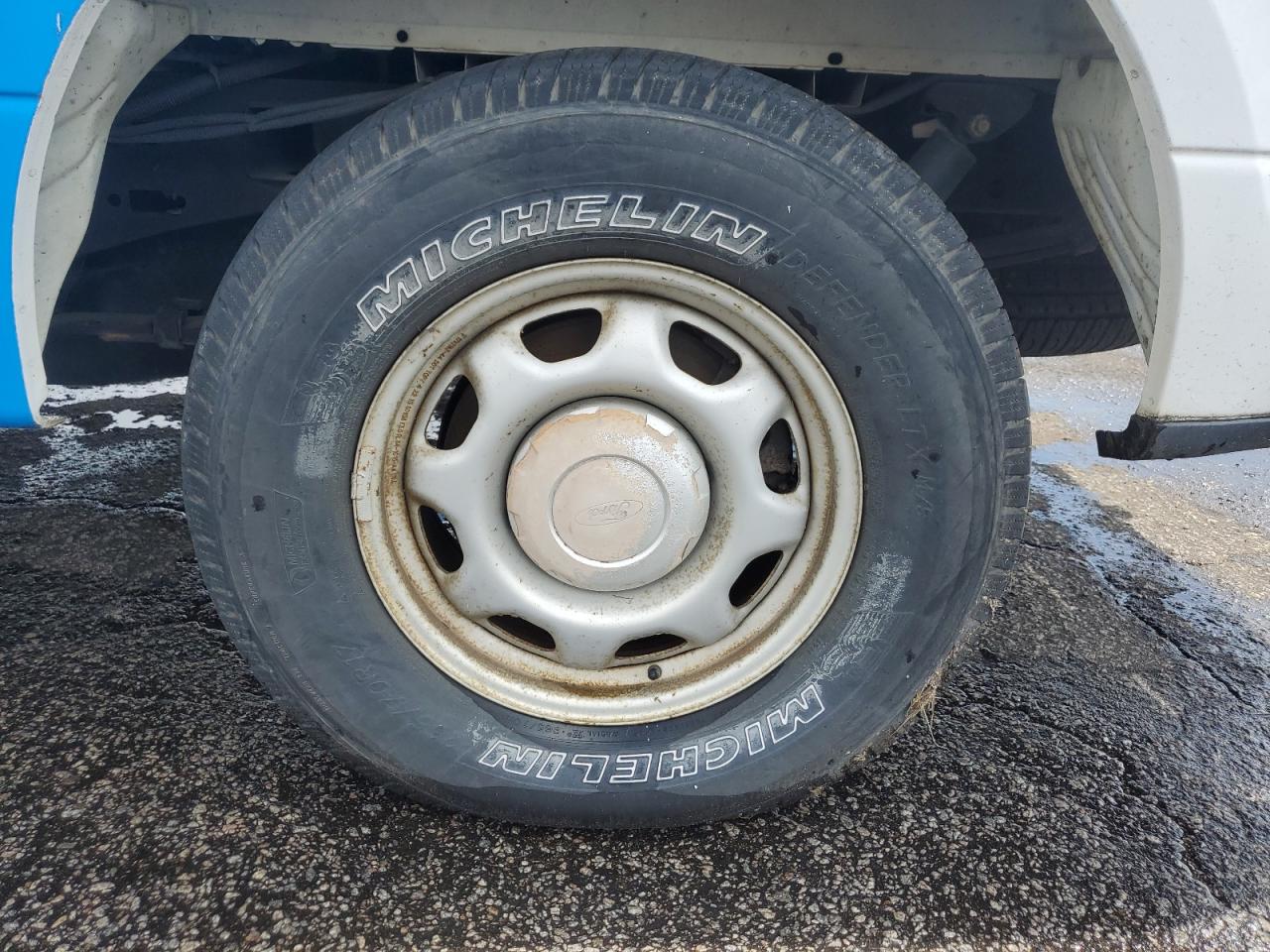 2015 Ford F150 White vin: 1FTMF1E84FFB08213 Damage: Left Rear Wheel, Rust, Repair Required