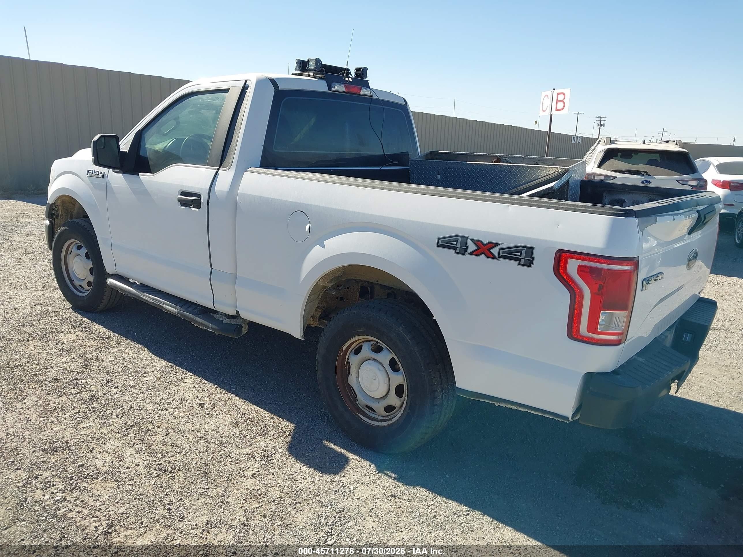 2015 Ford F-150 Xl White vin: 1FTMF1E8XFKD29418