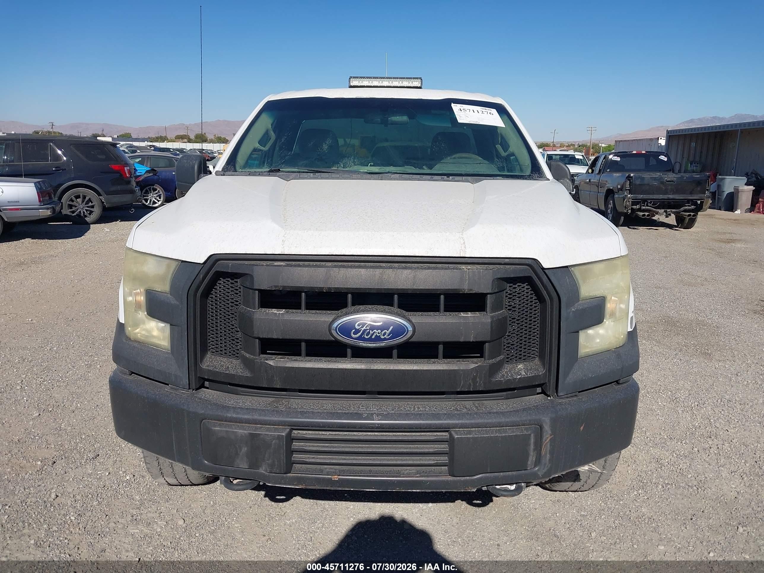2015 Ford F-150 Xl White vin: 1FTMF1E8XFKD29418