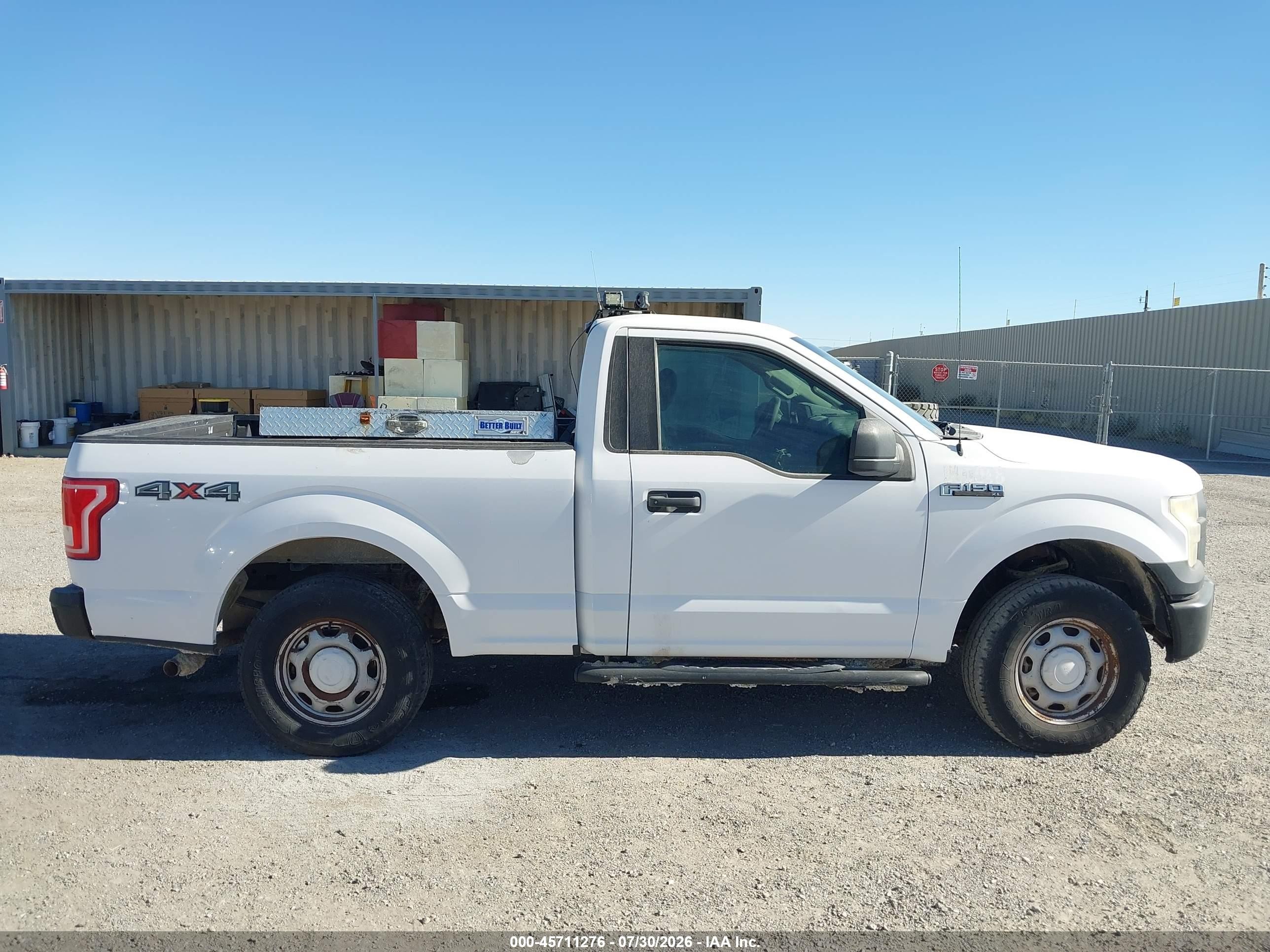 2015 Ford F-150 Xl White vin: 1FTMF1E8XFKD29418