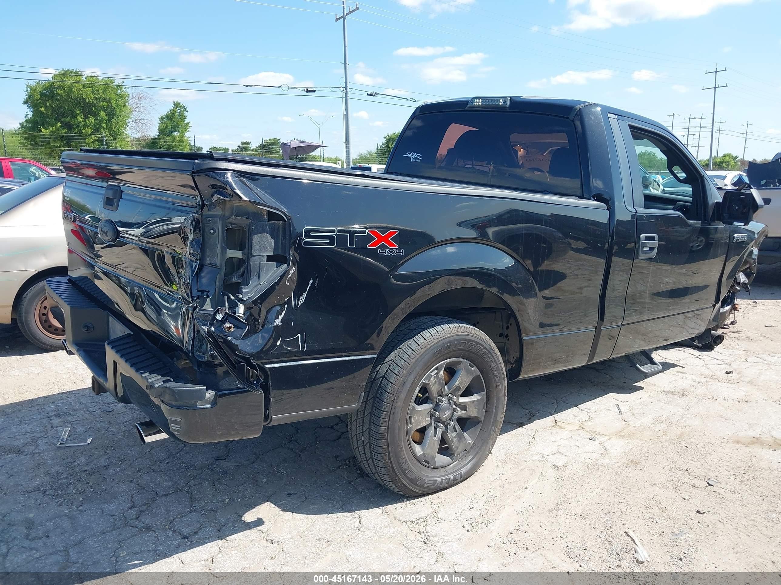 2013 Ford F-150 Stx Black vin: 1FTMF1EF0DKG47754