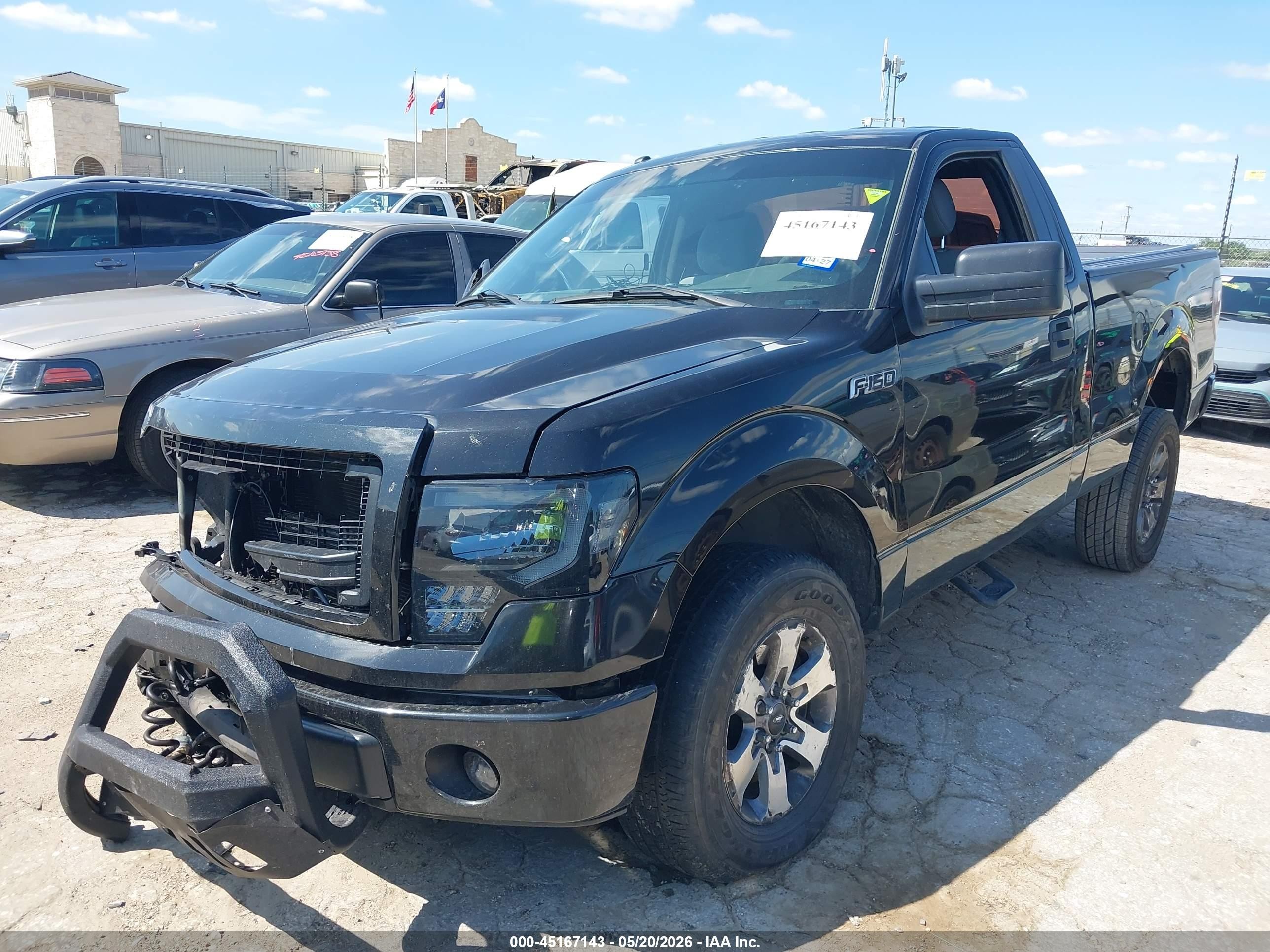 2013 Ford F-150 Stx Black vin: 1FTMF1EF0DKG47754