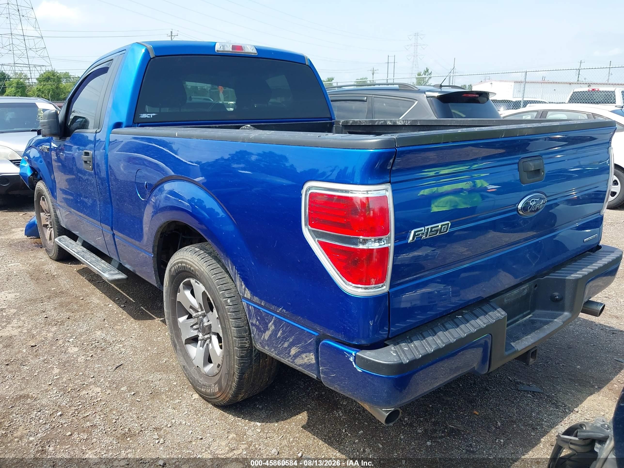 2013 Ford F-150 Stx Blue vin: 1FTMF1EF2DKD63199