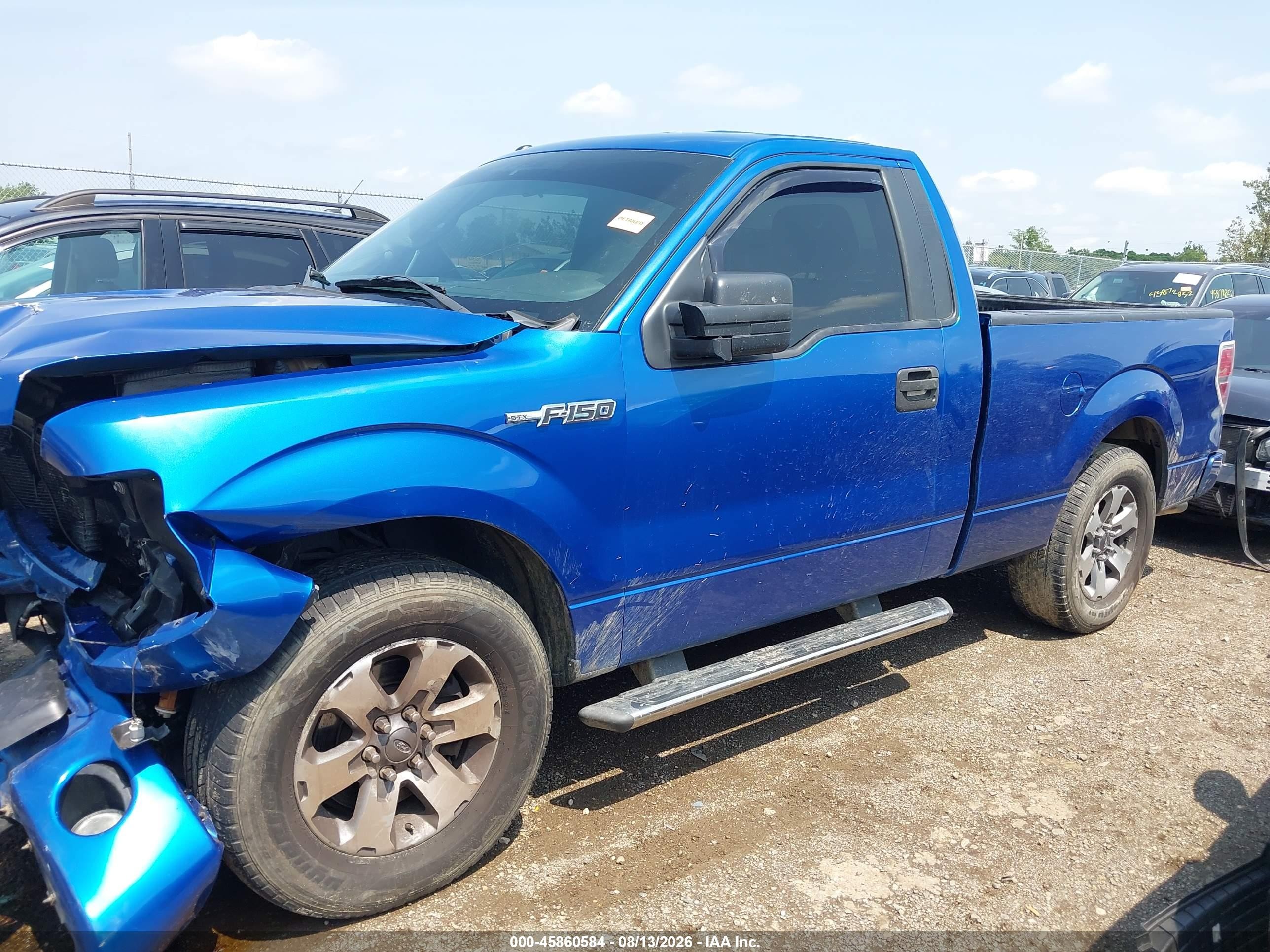 2013 Ford F-150 Stx Blue vin: 1FTMF1EF2DKD63199