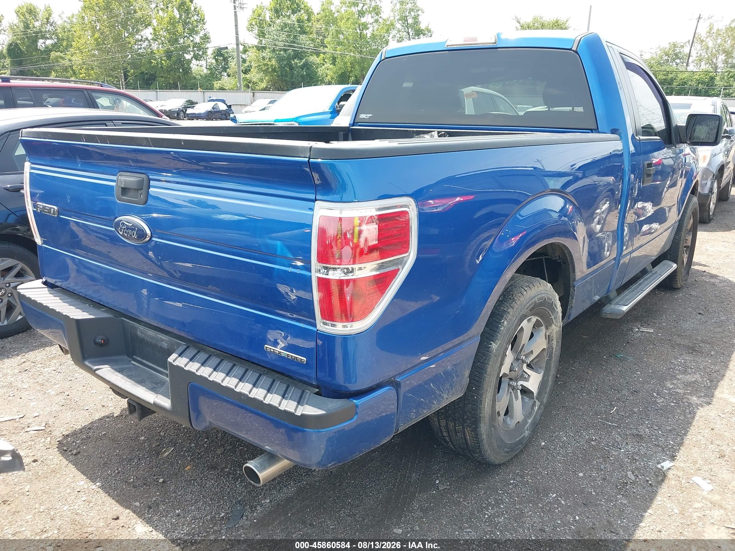 2013 Ford F-150 Stx Blue vin: 1FTMF1EF2DKD63199