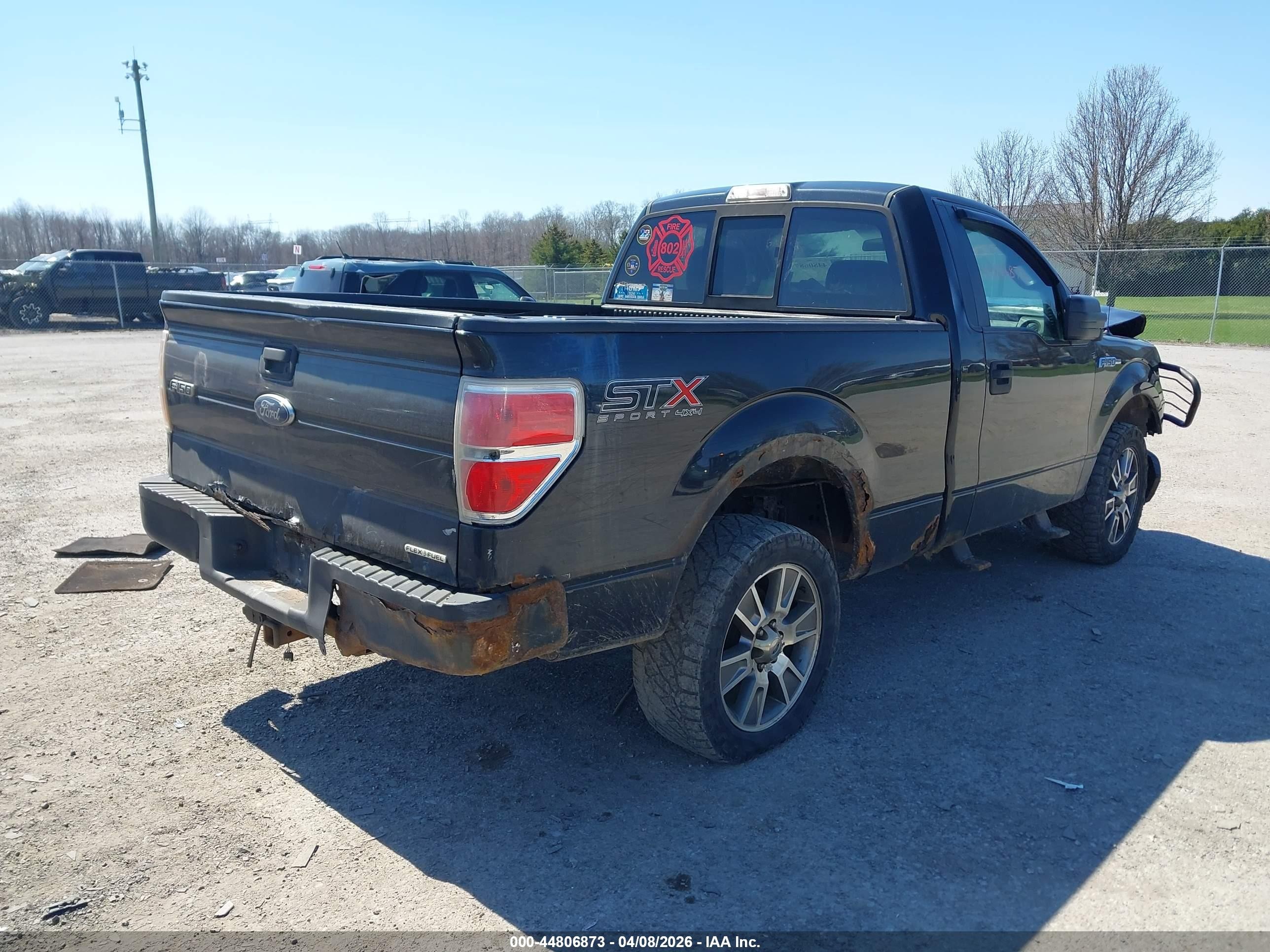 2014 Ford F-150 Stx Black vin: 1FTMF1EF3EKG30366