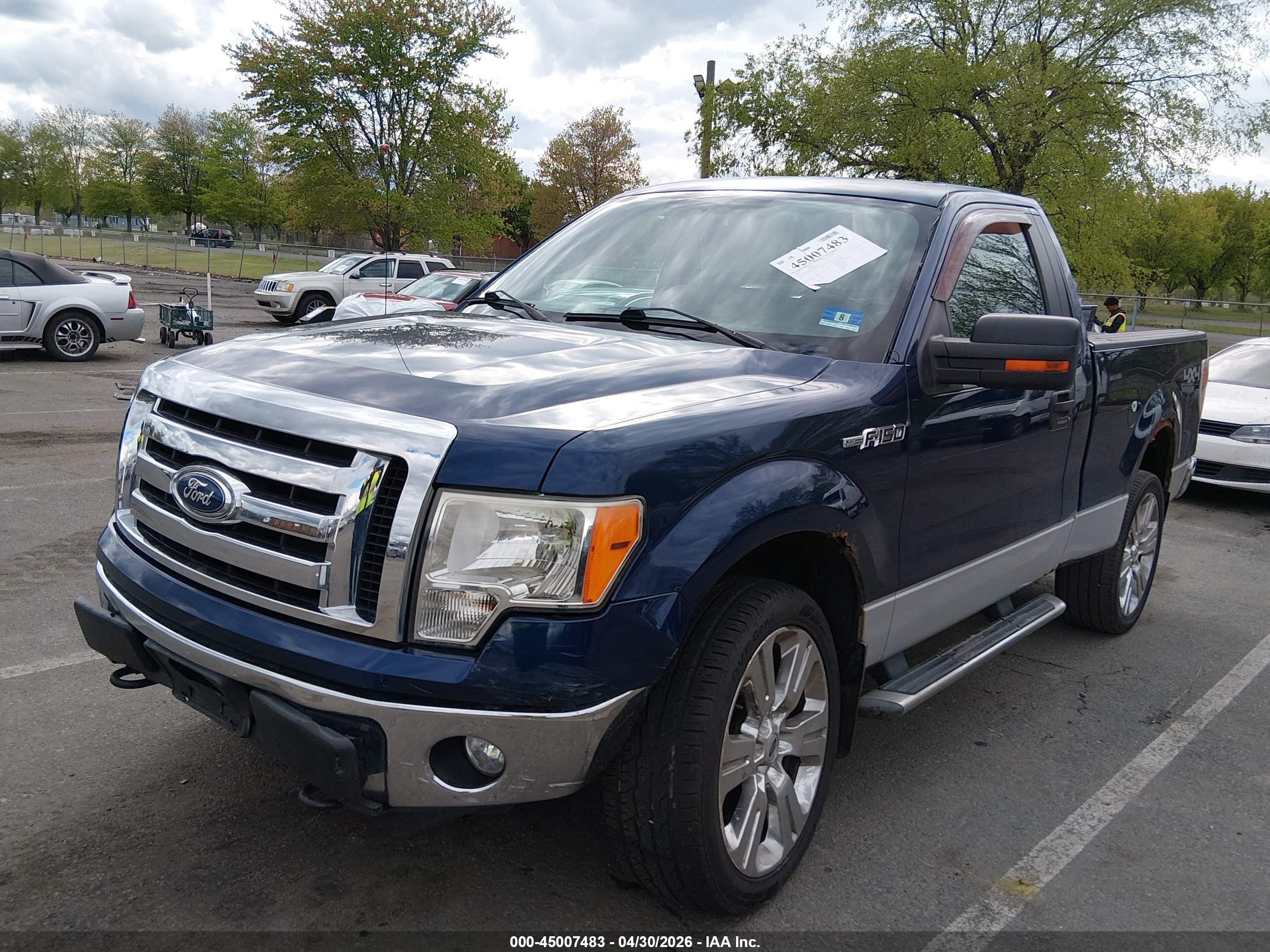 2011 Ford F-150 Xlt Dark Blue vin: 1FTMF1EM0BFB80002