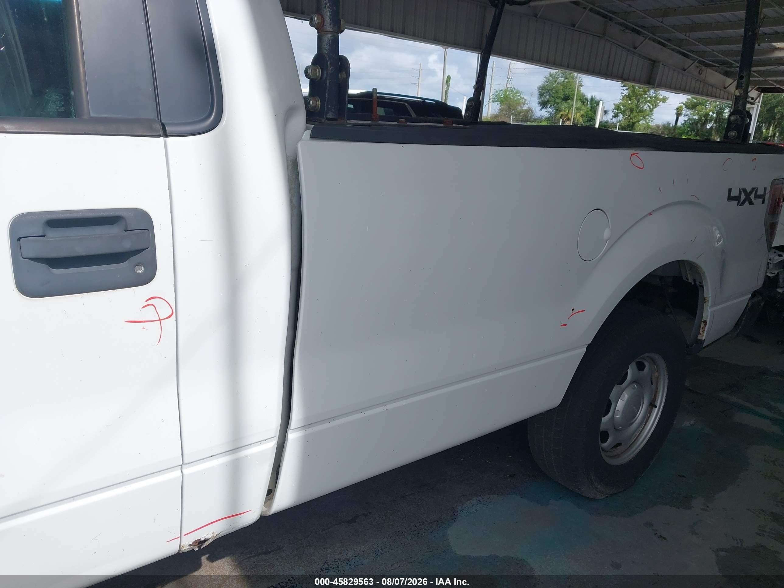 2012 Ford F-150 Xl White vin: 1FTMF1EM0CKD52487