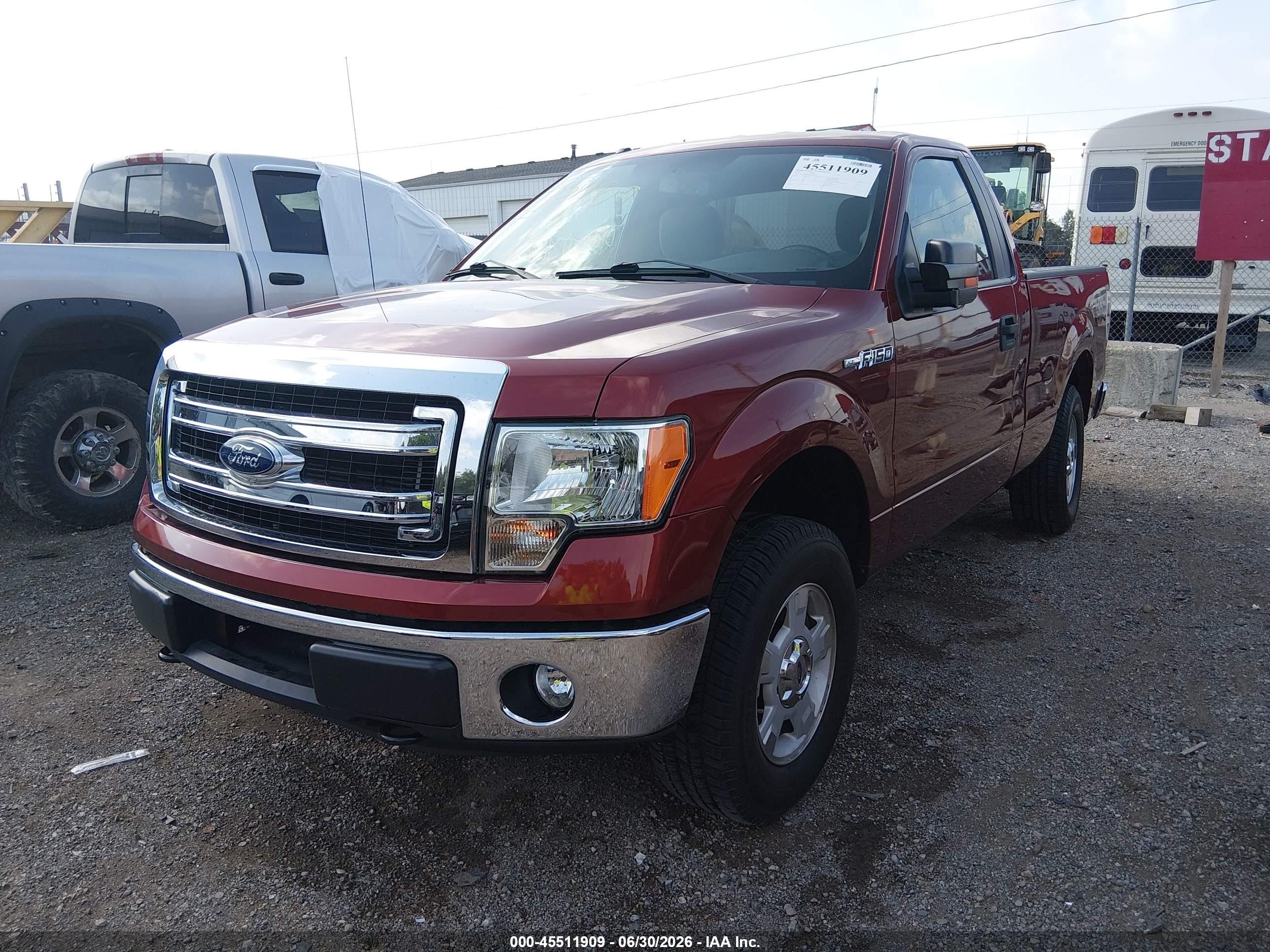 2014 Ford F-150 Xlt Orange vin: 1FTMF1EM0EKE46842