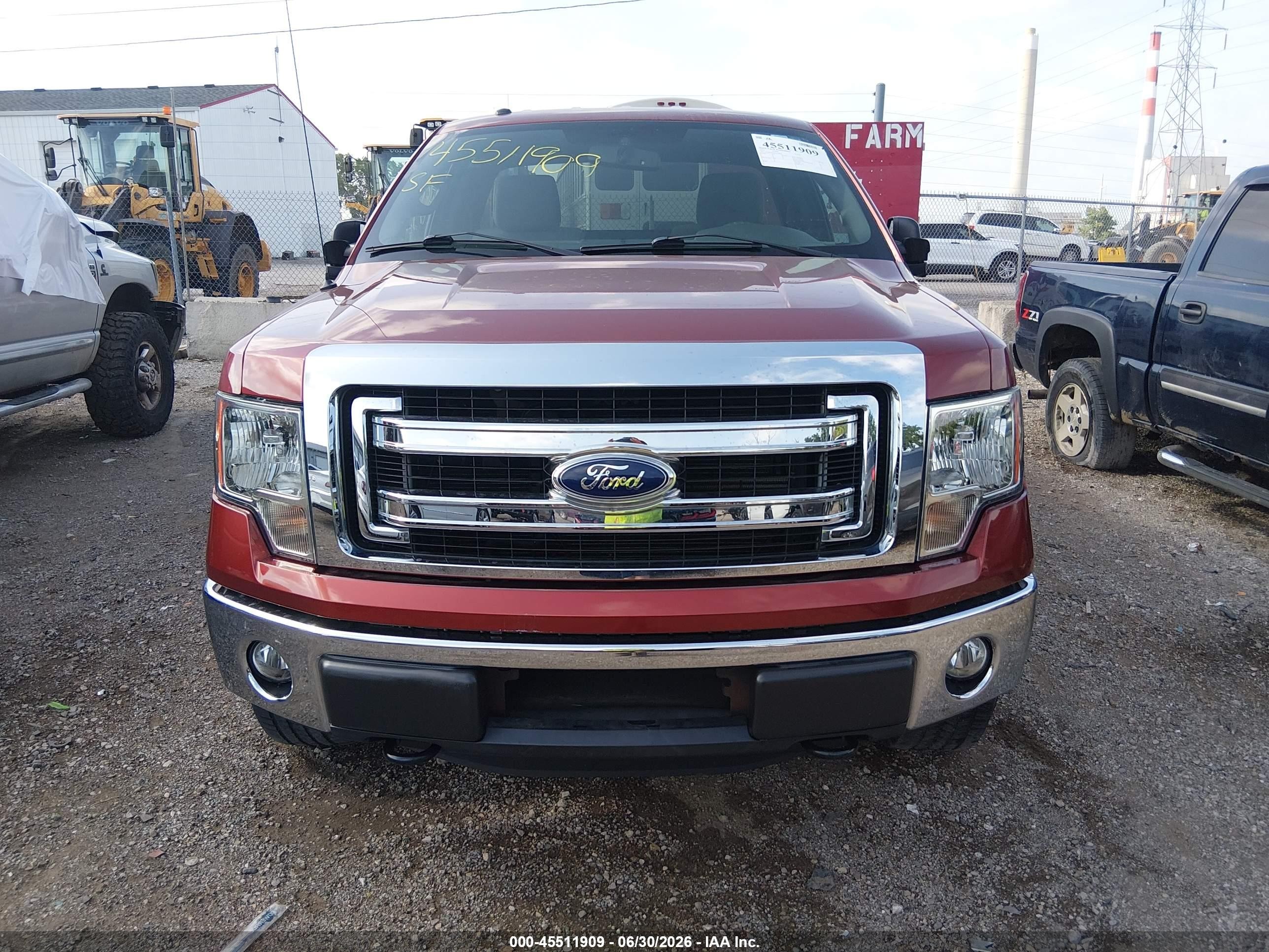 2014 Ford F-150 Xlt Orange vin: 1FTMF1EM0EKE46842