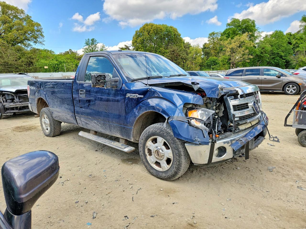 2014 Ford F150 Blue vin: 1FTMF1EM1EKE36370