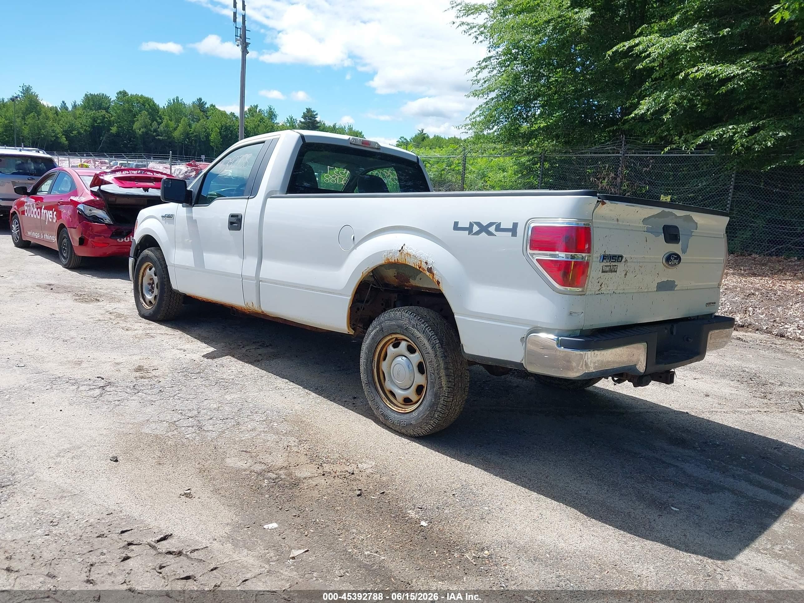2012 Ford F-150 Xl White vin: 1FTMF1EM2CKD34556