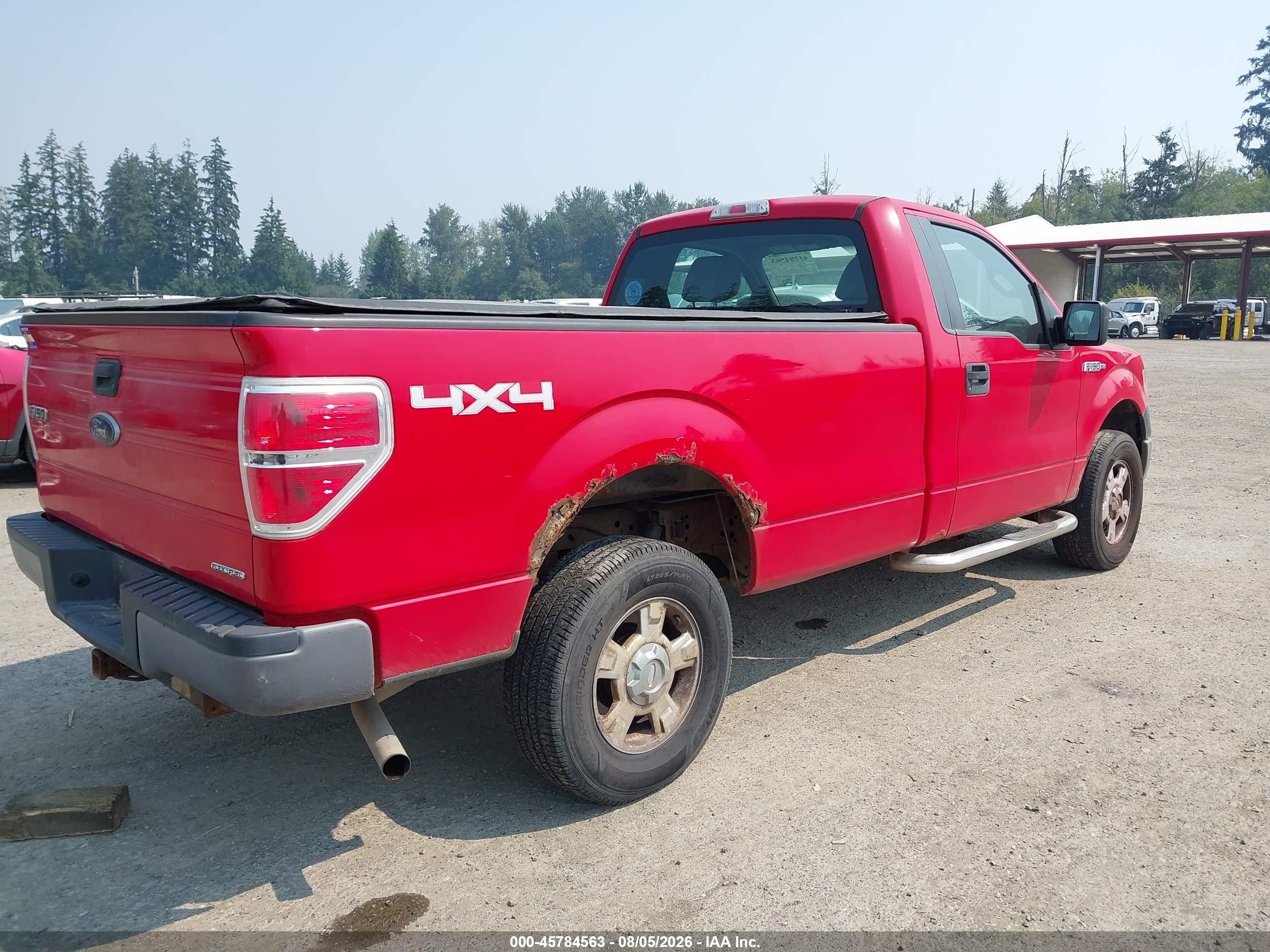 2012 Ford F-150 Xl Red vin: 1FTMF1EM2CKE03777