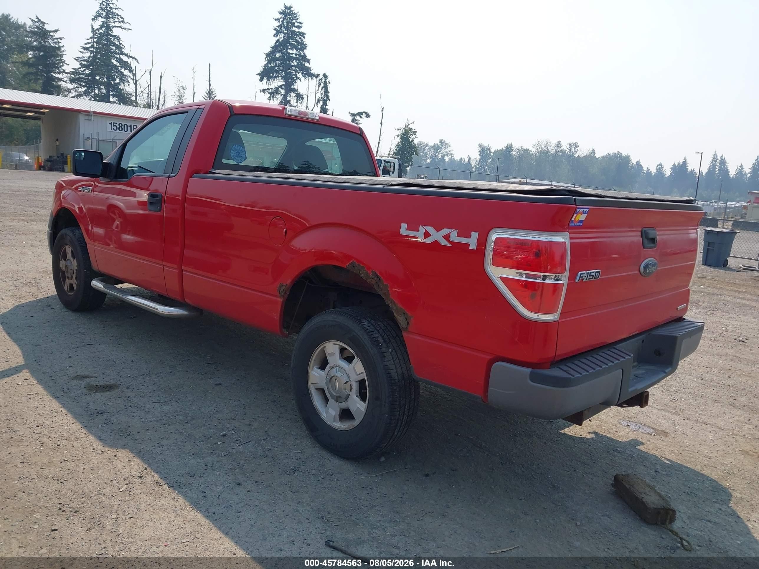 2012 Ford F-150 Xl Red vin: 1FTMF1EM2CKE03777