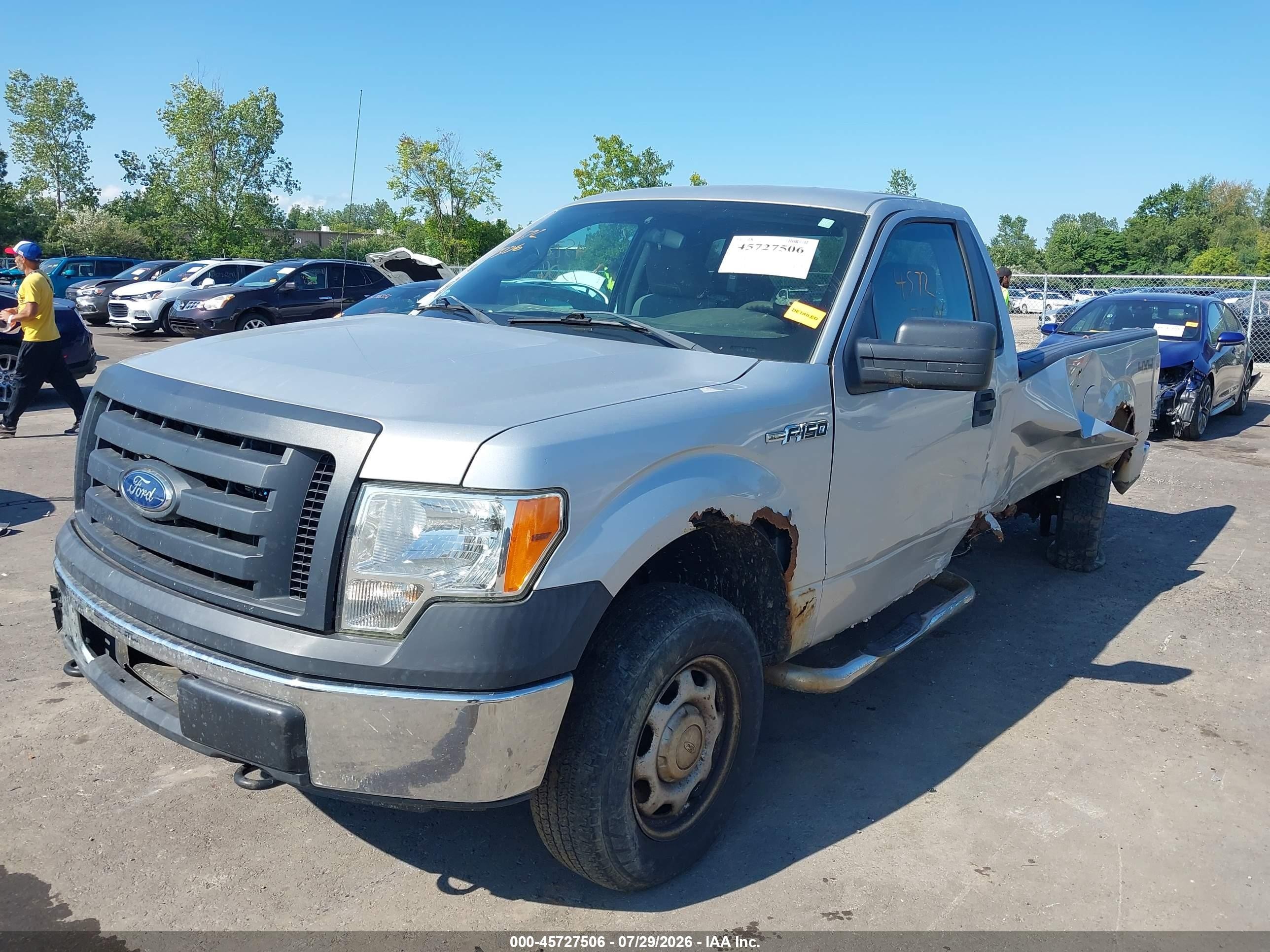 2011 Ford F-150 Xl Gray vin: 1FTMF1EM3BKE14706