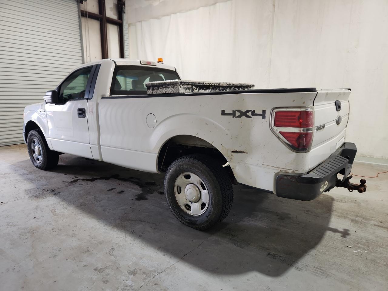2014 Ford F150 White vin: 1FTMF1EM4EKD53418 Damage: Left Bed Side, Severe Damage, Replacement Required