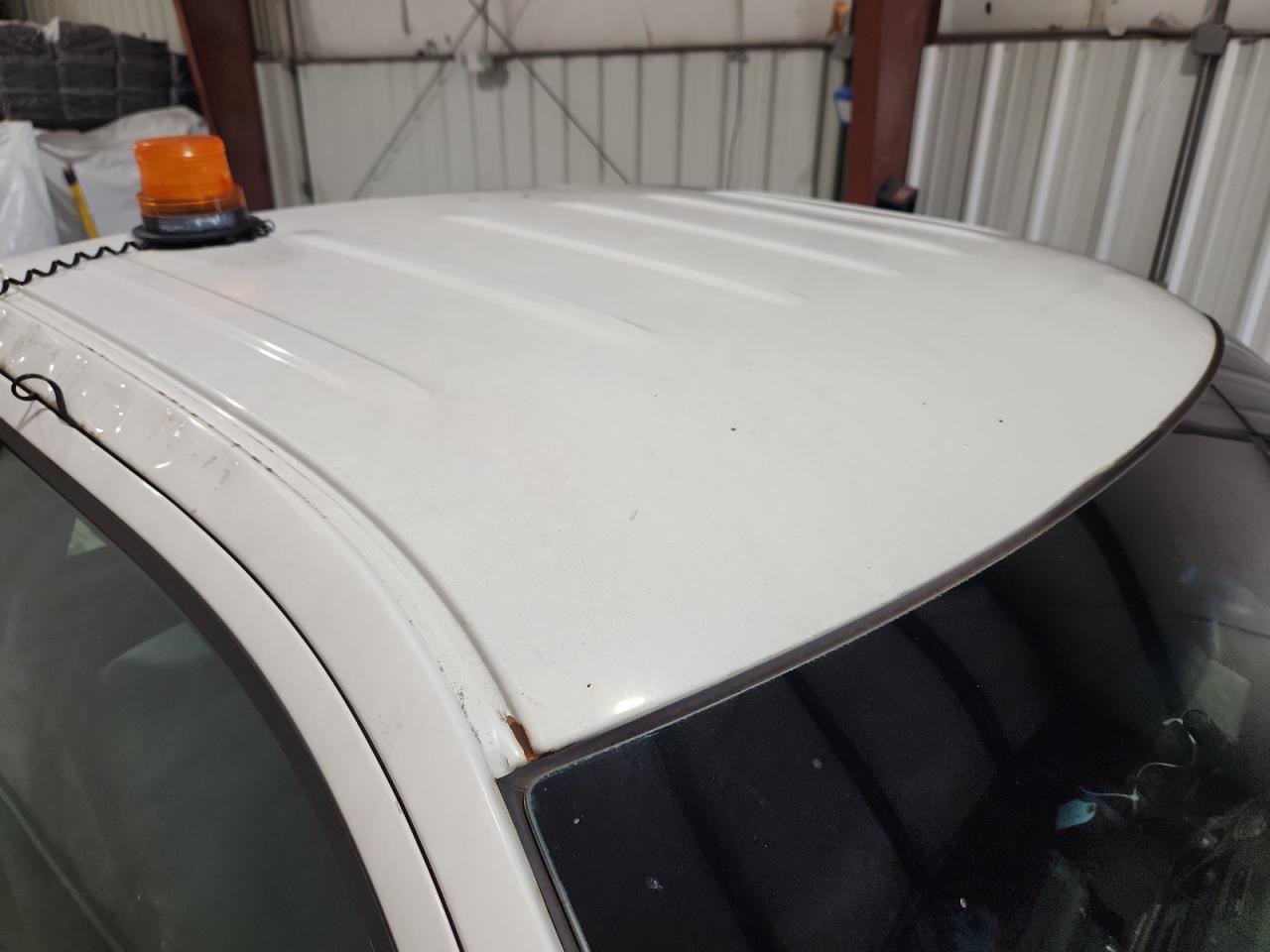 2014 Ford F150 White vin: 1FTMF1EM4EKD53418 Damage: Roof, Rust, 2 To 3 Inches
