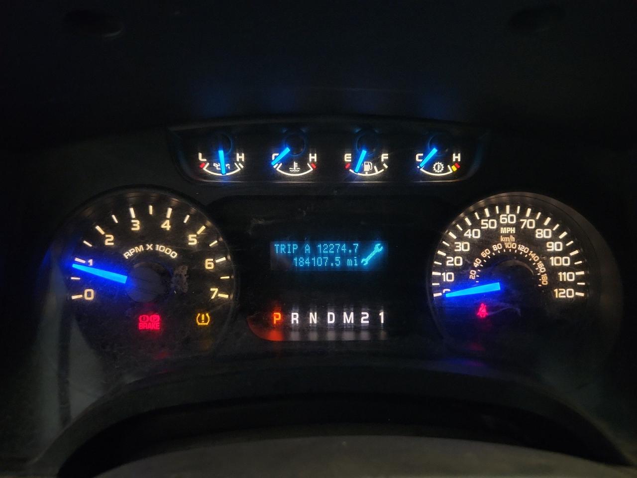 2014 Ford F150 White vin: 1FTMF1EM4EKD53418 Damage: Warning Light - Brakes, On, Unacceptable