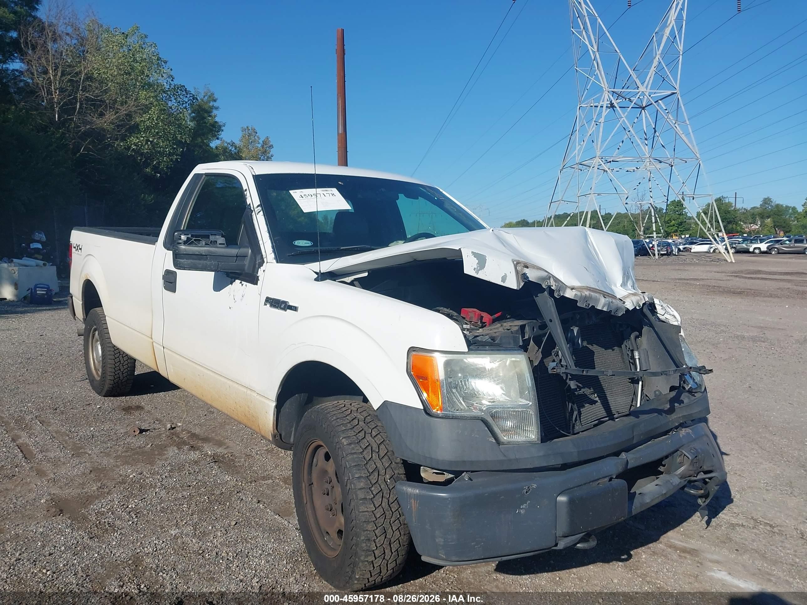 2011 Ford F-150 Xl White vin: 1FTMF1EM5BKE04601