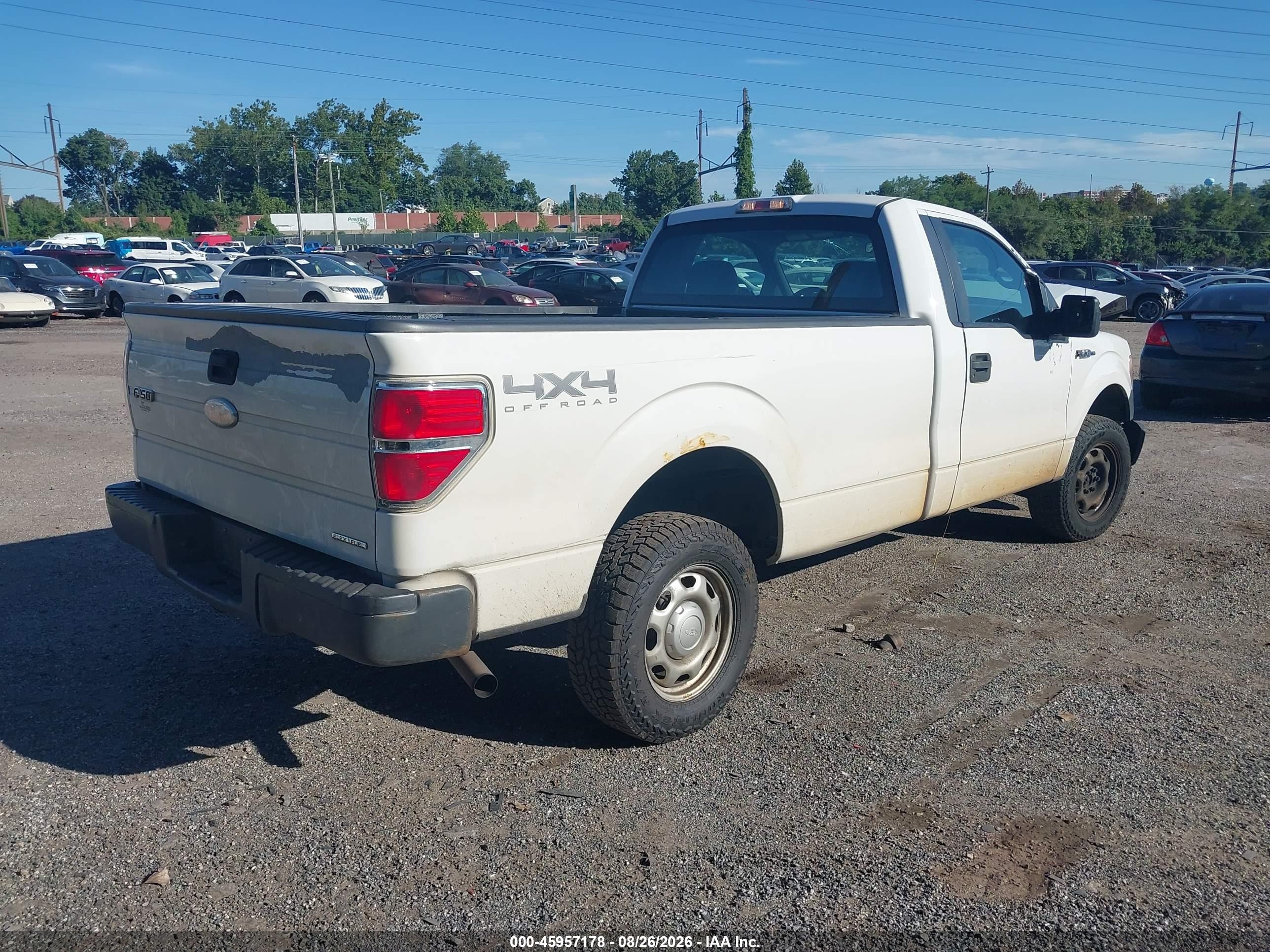 2011 Ford F-150 Xl White vin: 1FTMF1EM5BKE04601
