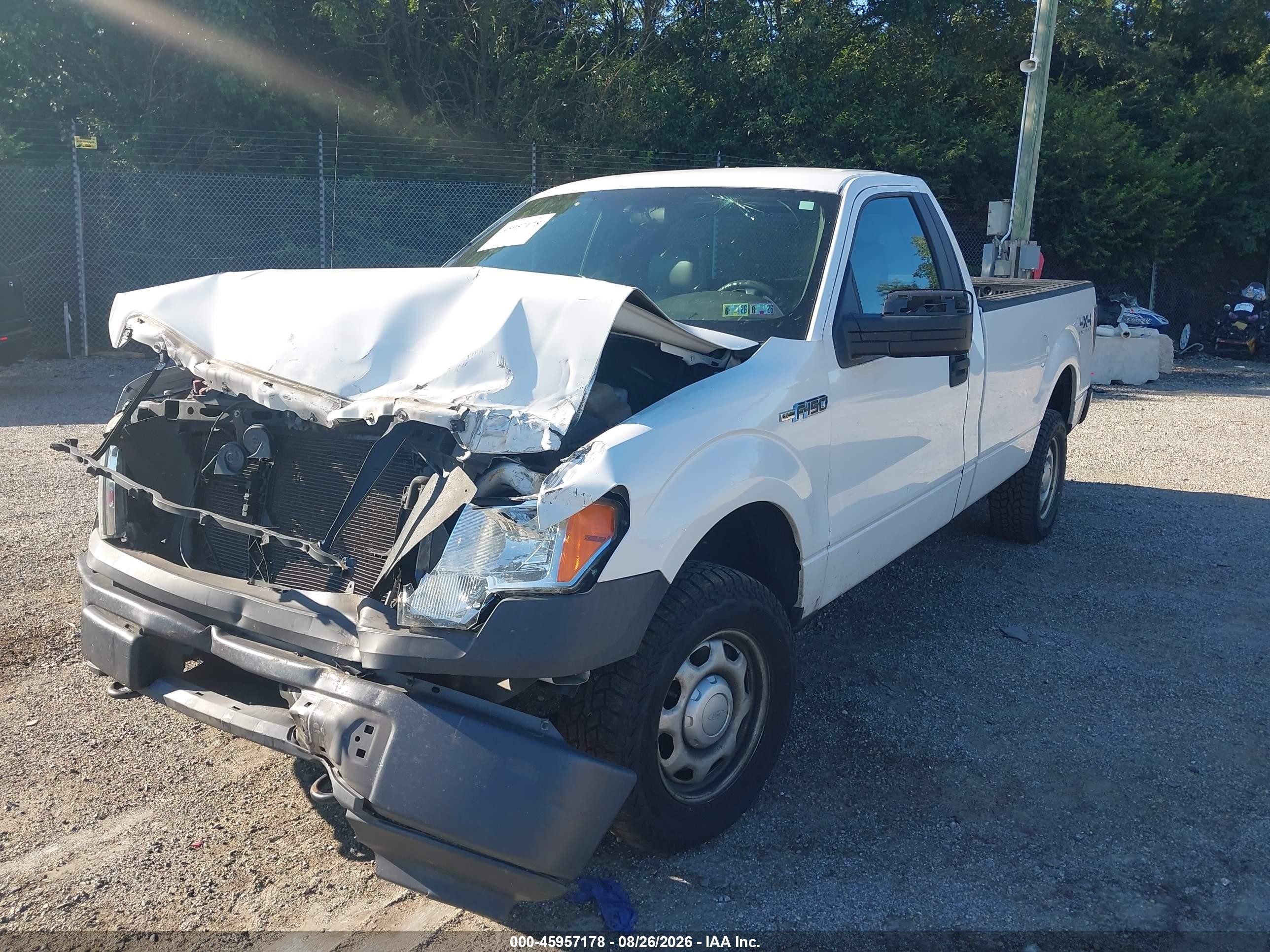 2011 Ford F-150 Xl White vin: 1FTMF1EM5BKE04601