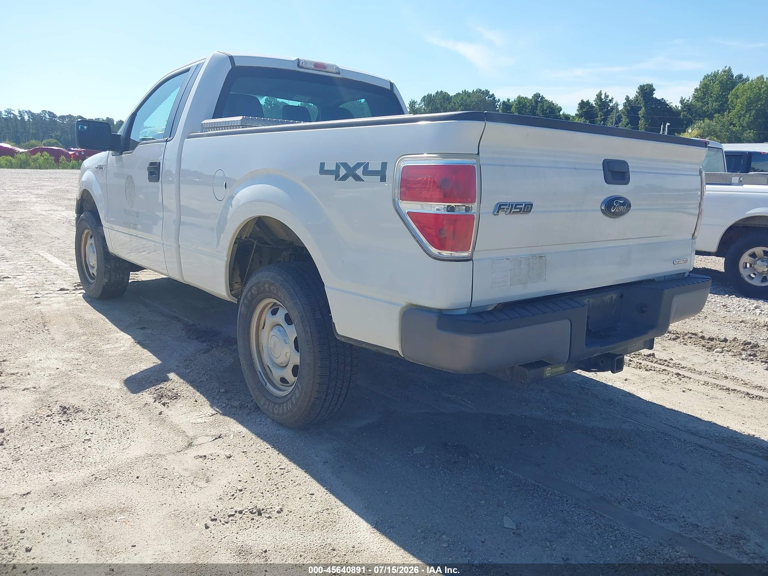 2013 Ford F-150 Xl White vin: 1FTMF1EM5DFB92231