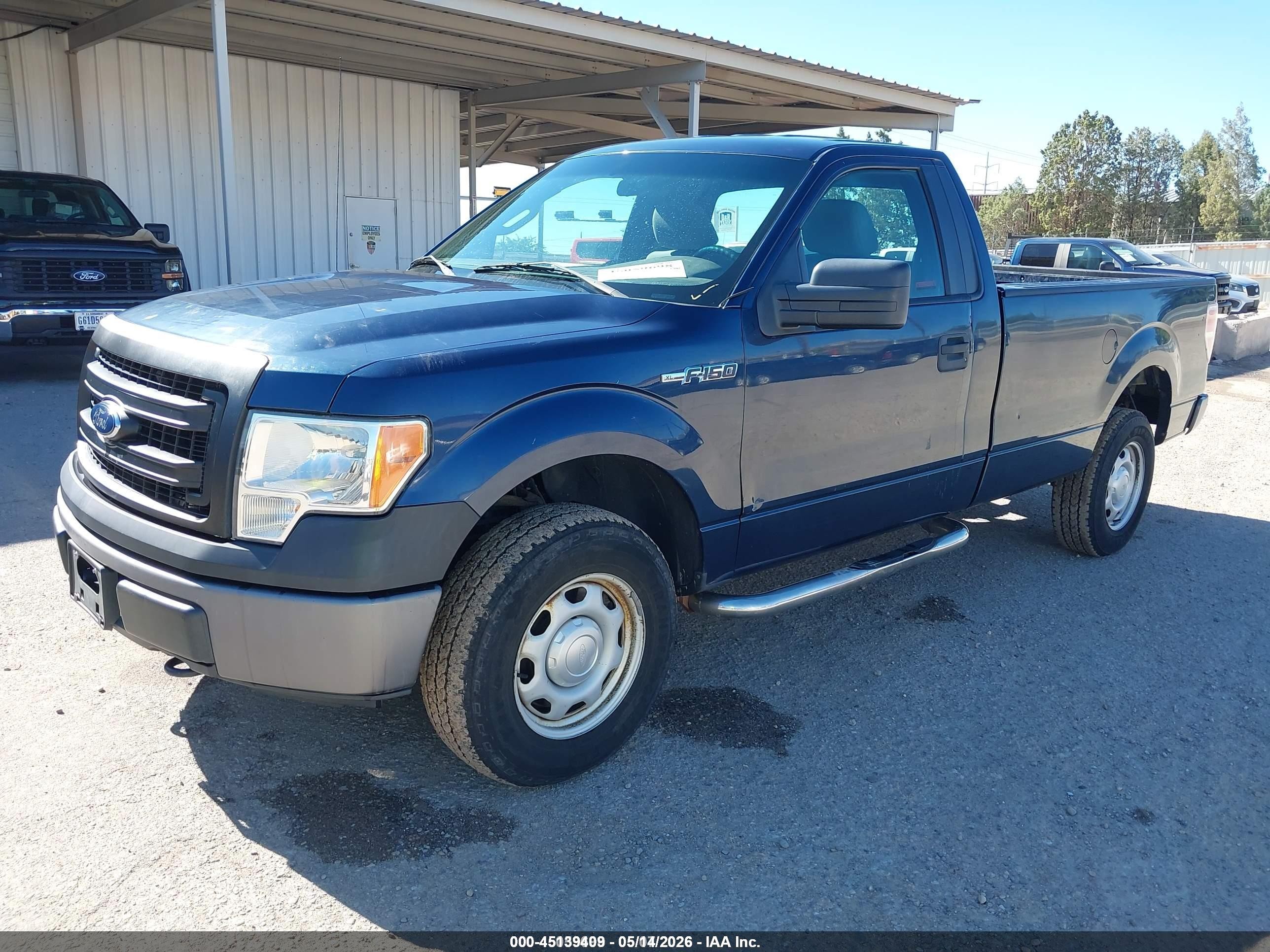 2014 Ford F-150 Xl Blue vin: 1FTMF1EM6EKE26806