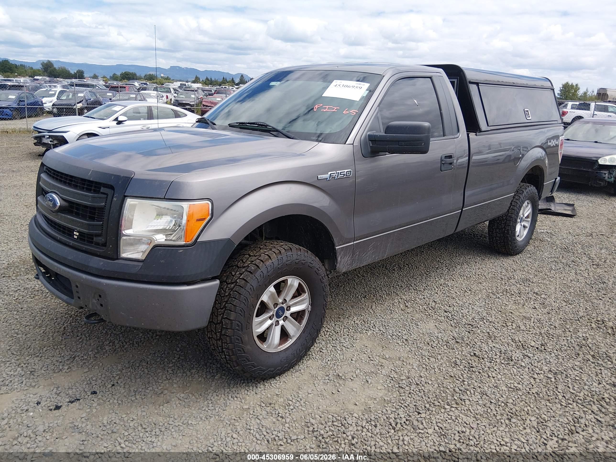 2014 Ford F-150 Xl Серый vin: 1FTMF1EM7EKF29796