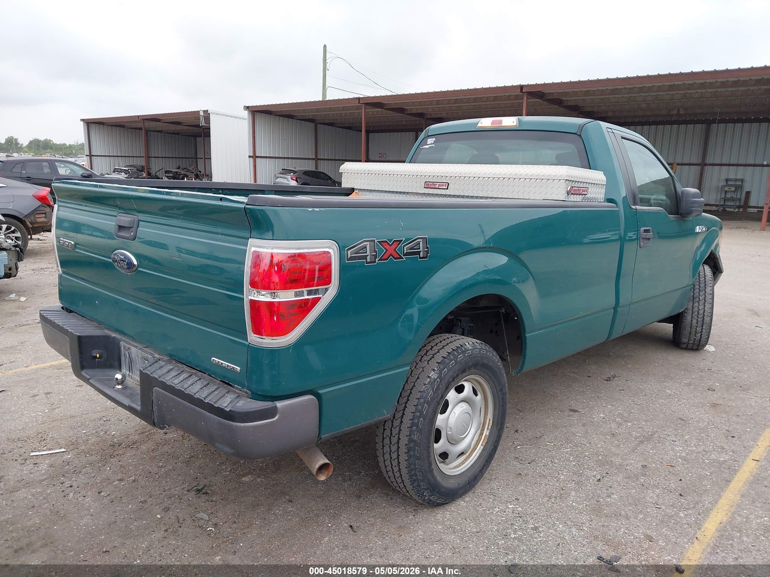 2013 Ford F-150 Xl Green vin: 1FTMF1EM8DKE57991