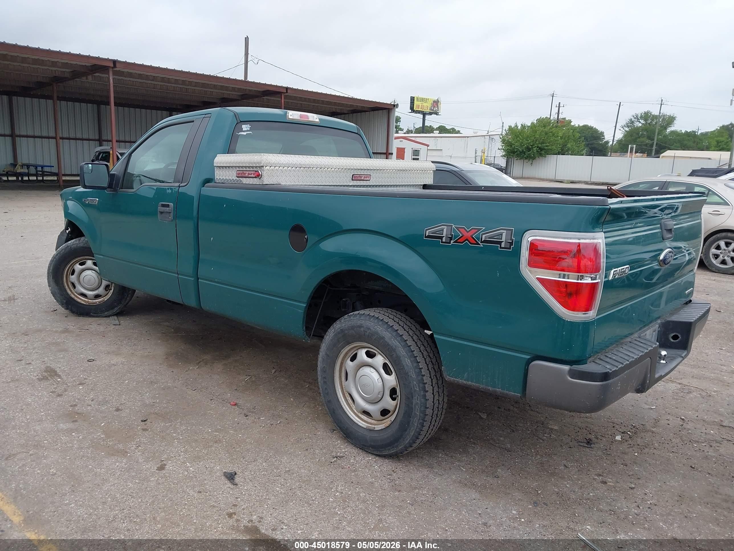 2013 Ford F-150 Xl Green vin: 1FTMF1EM8DKE57991
