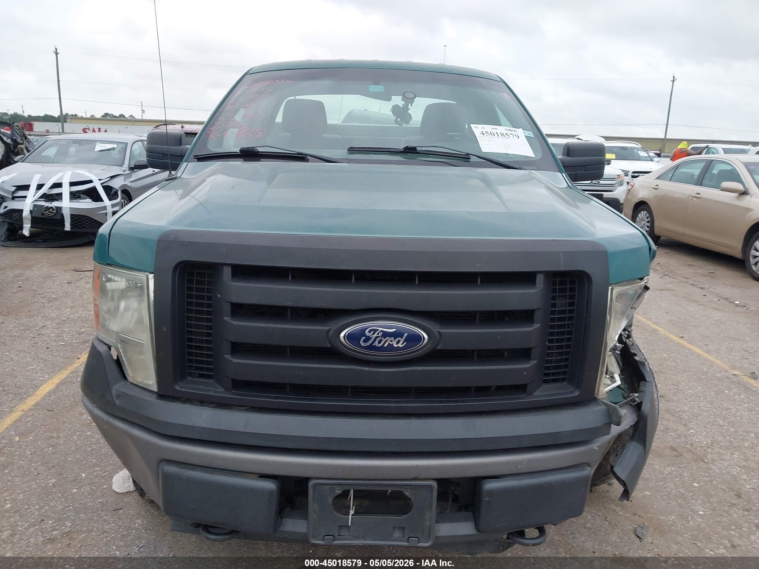 2013 Ford F-150 Xl Green vin: 1FTMF1EM8DKE57991