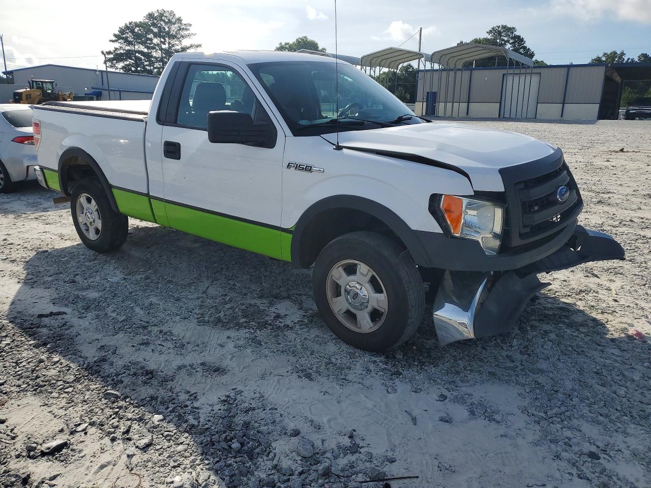 2014 Ford F150 White vin: 1FTMF1EM8EKG01976