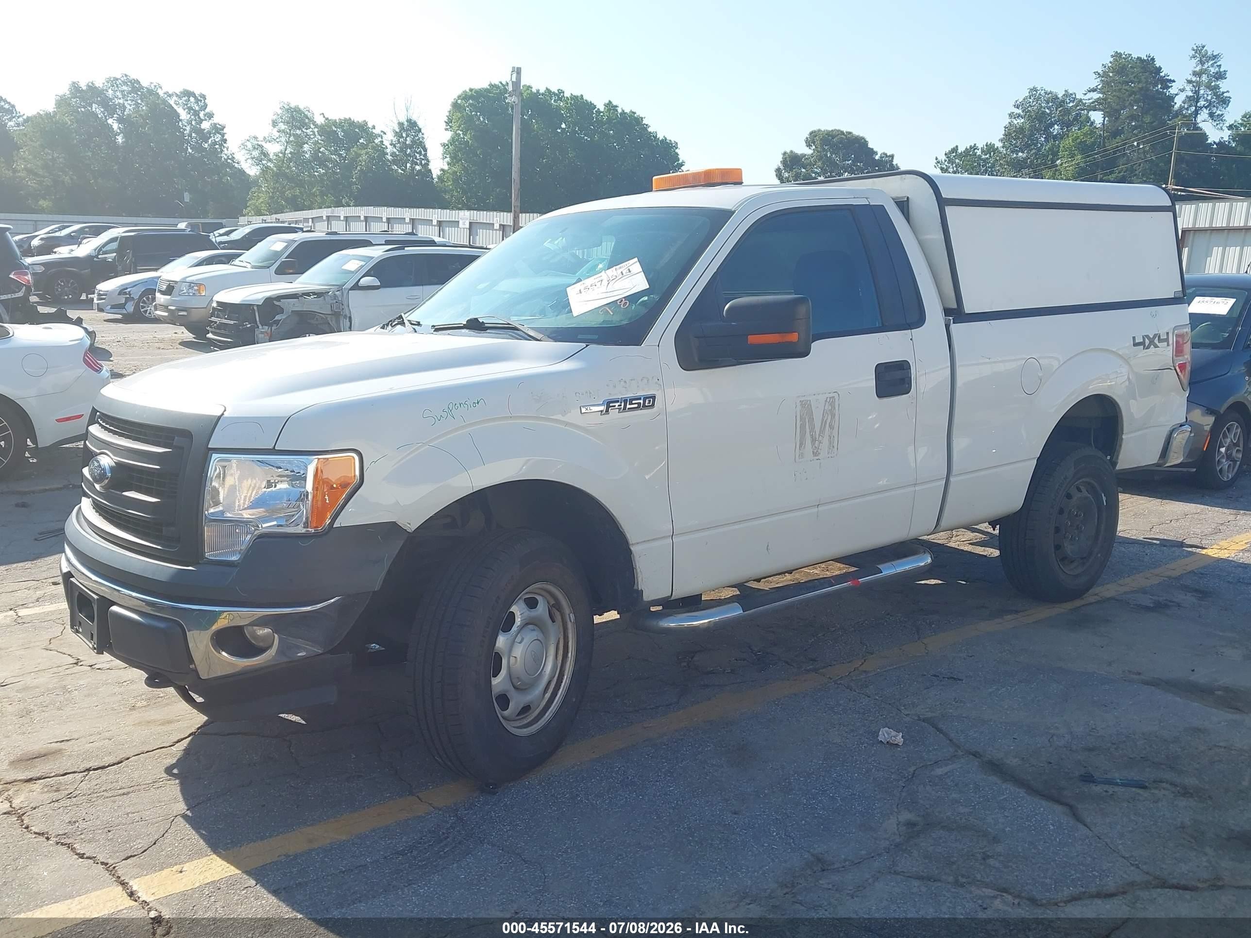 2013 Ford F-150 Stx/xl/xlt White vin: 1FTMF1EM9DFC21648