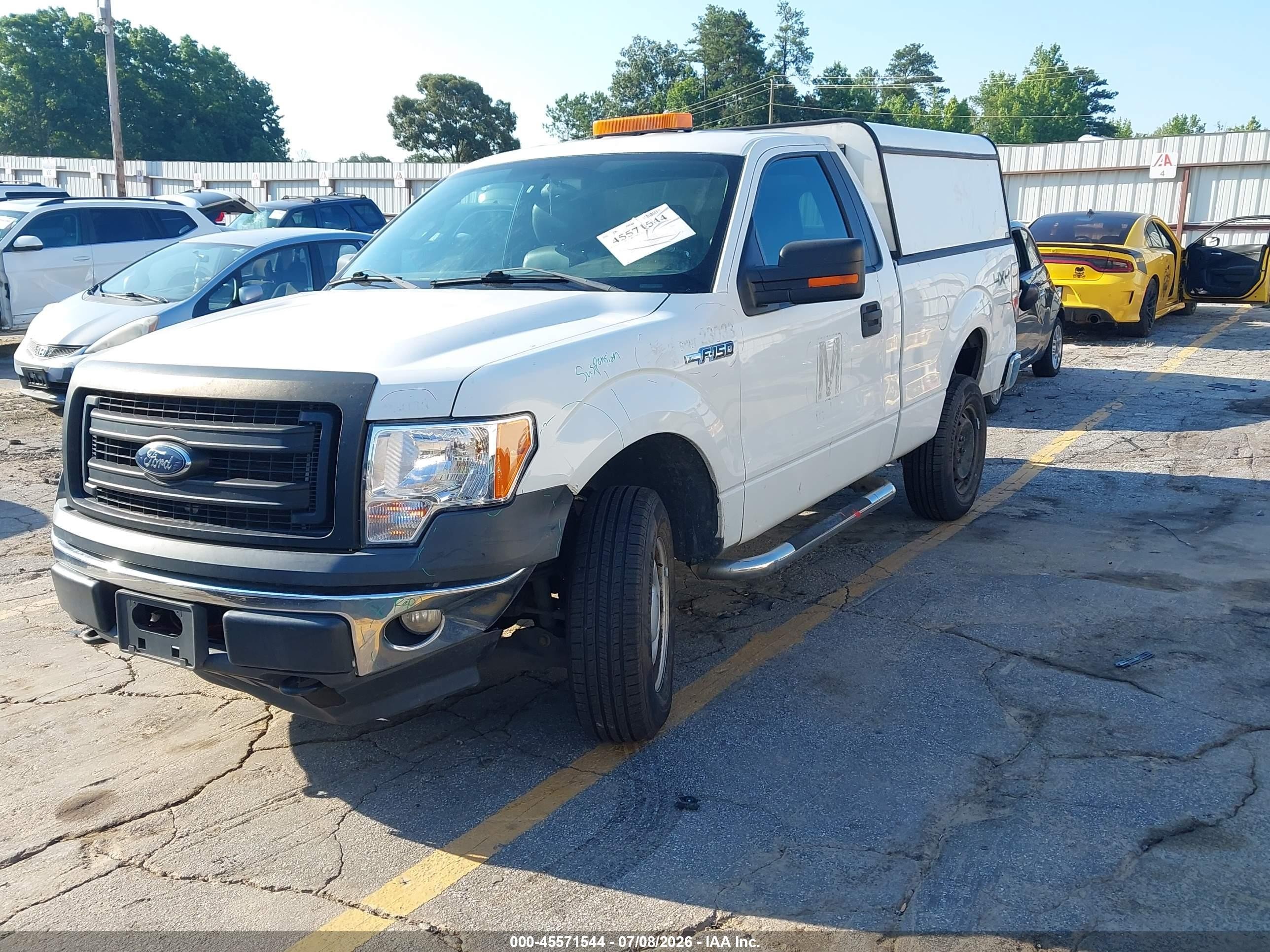 2013 Ford F-150 Stx/xl/xlt White vin: 1FTMF1EM9DFC21648