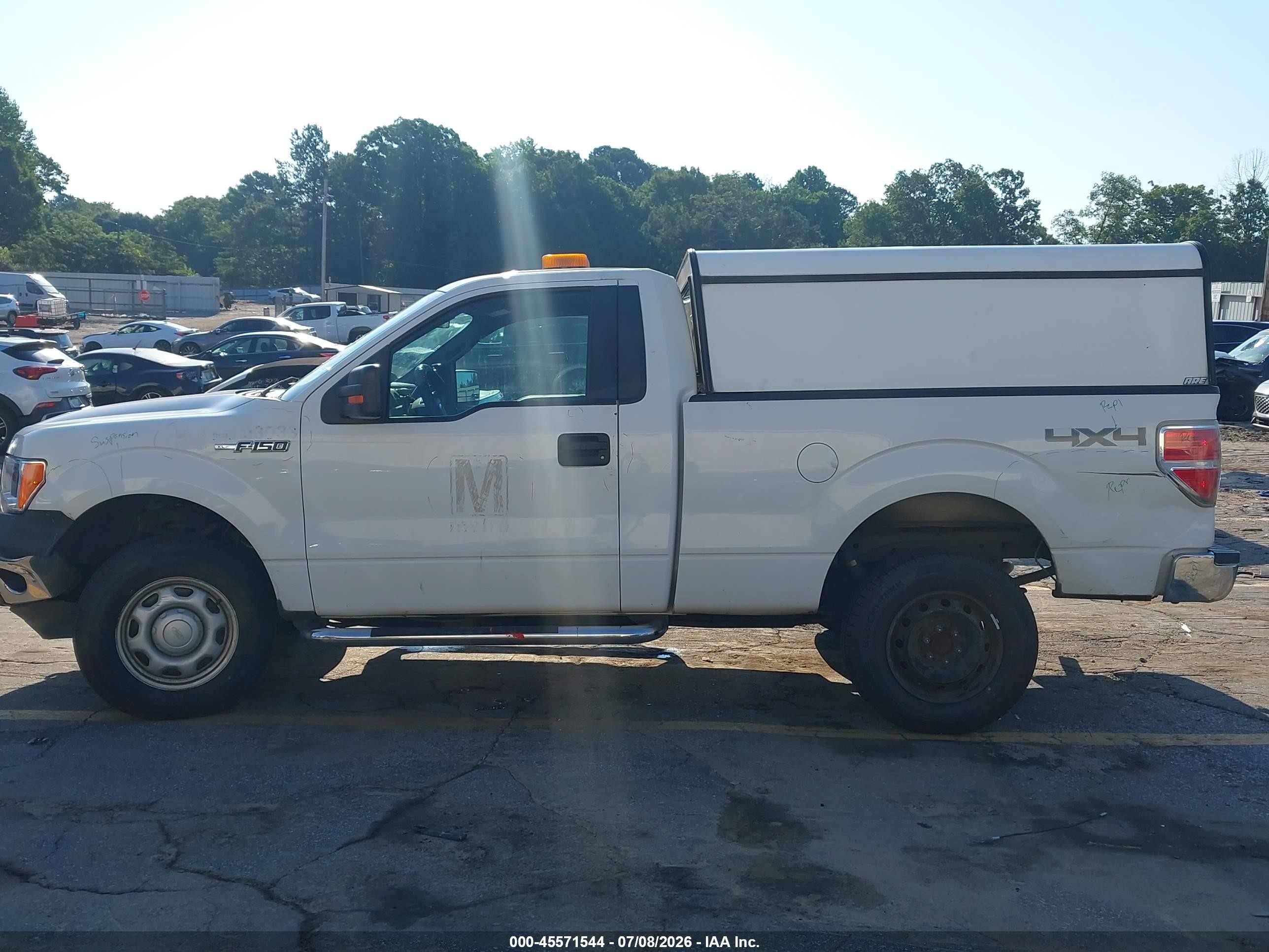 2013 Ford F-150 Stx/xl/xlt White vin: 1FTMF1EM9DFC21648