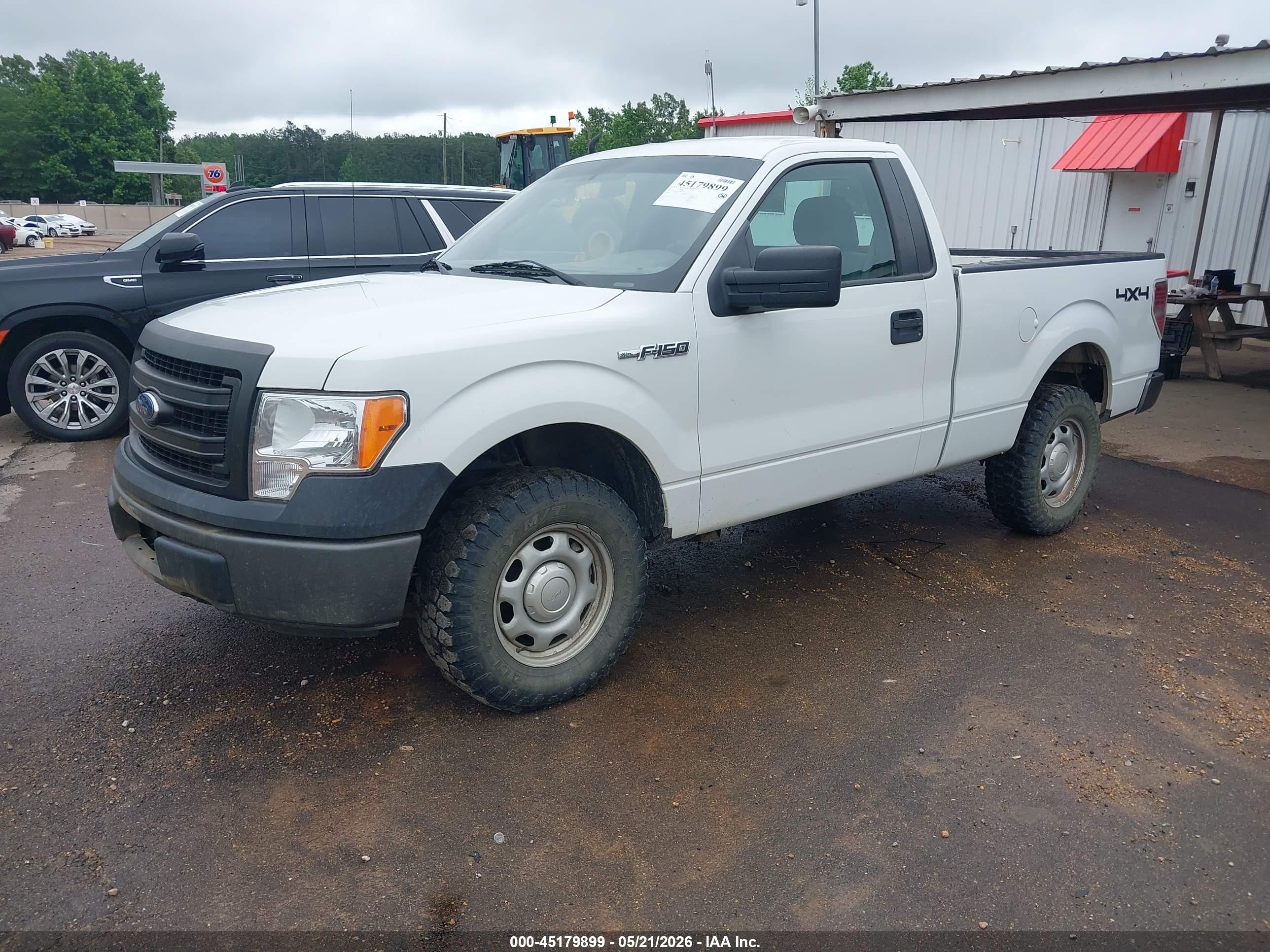 2014 Ford F-150 Xl White vin: 1FTMF1EM9EFC01661