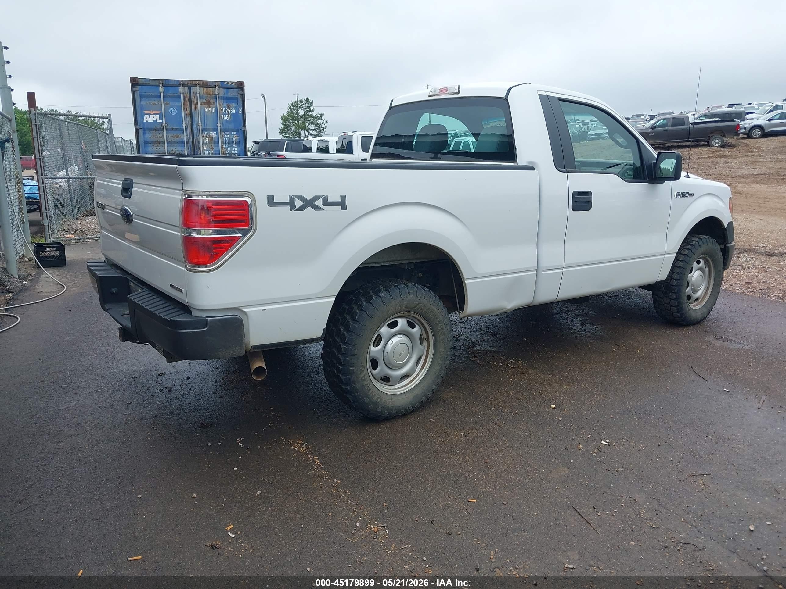 2014 Ford F-150 Xl White vin: 1FTMF1EM9EFC01661