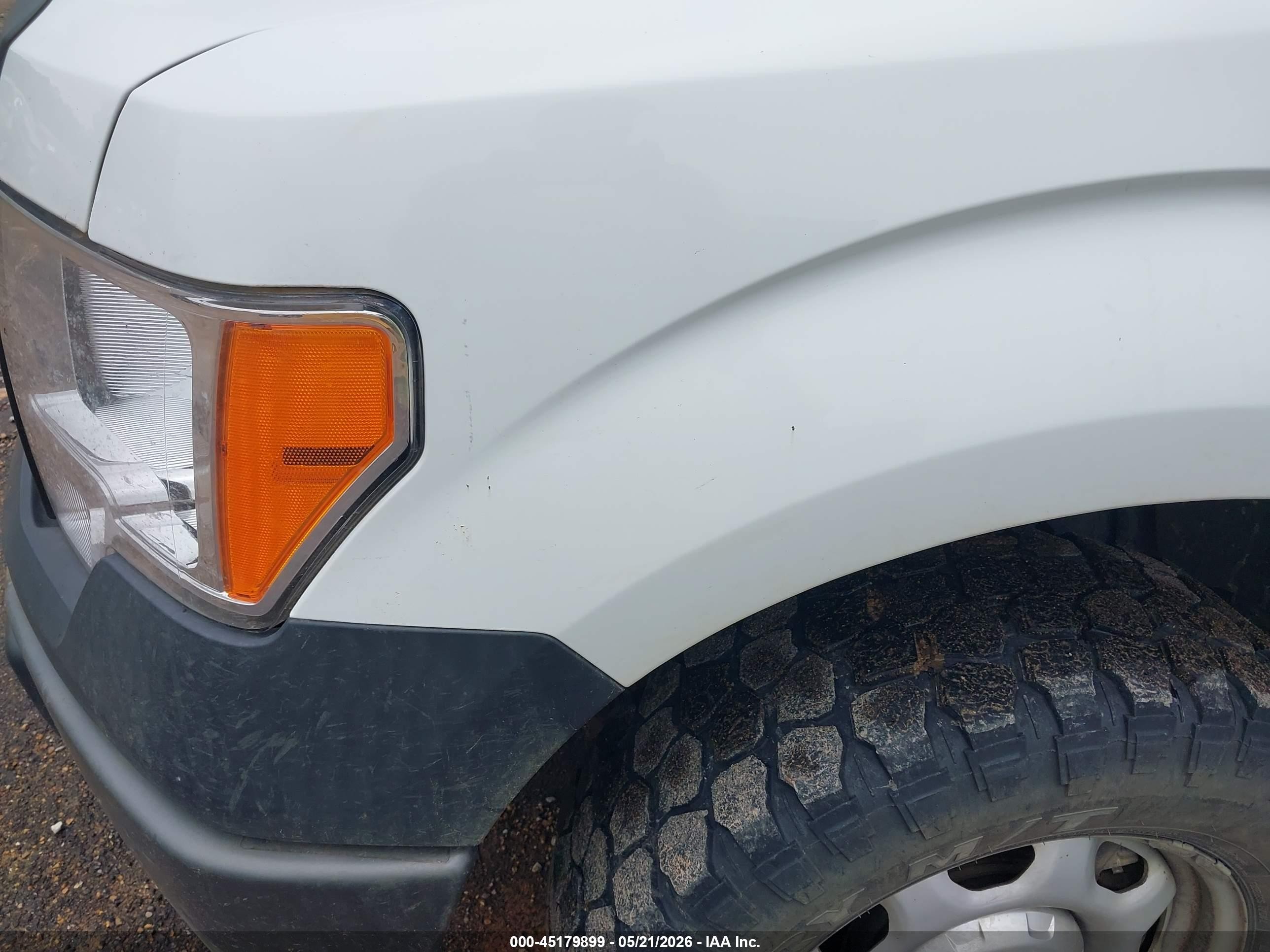 2014 Ford F-150 Xl White vin: 1FTMF1EM9EFC01661