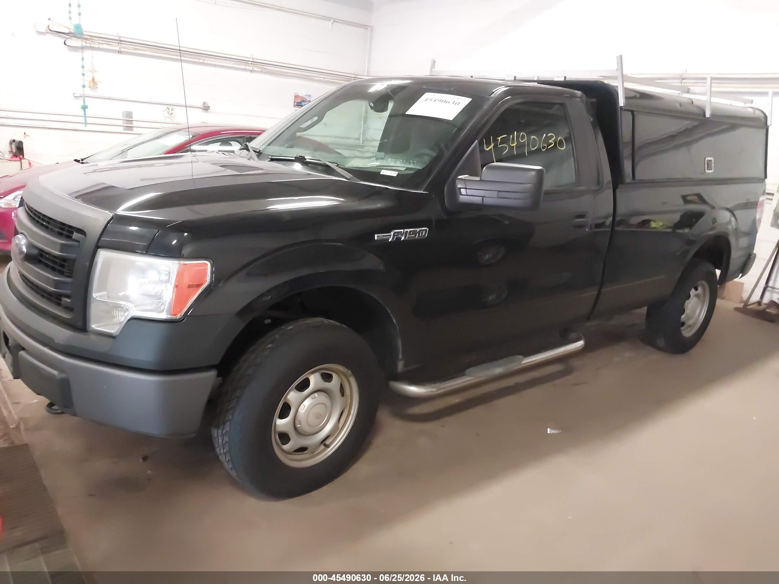 2014 Ford F-150 Xl Black vin: 1FTMF1EM9EKF11266