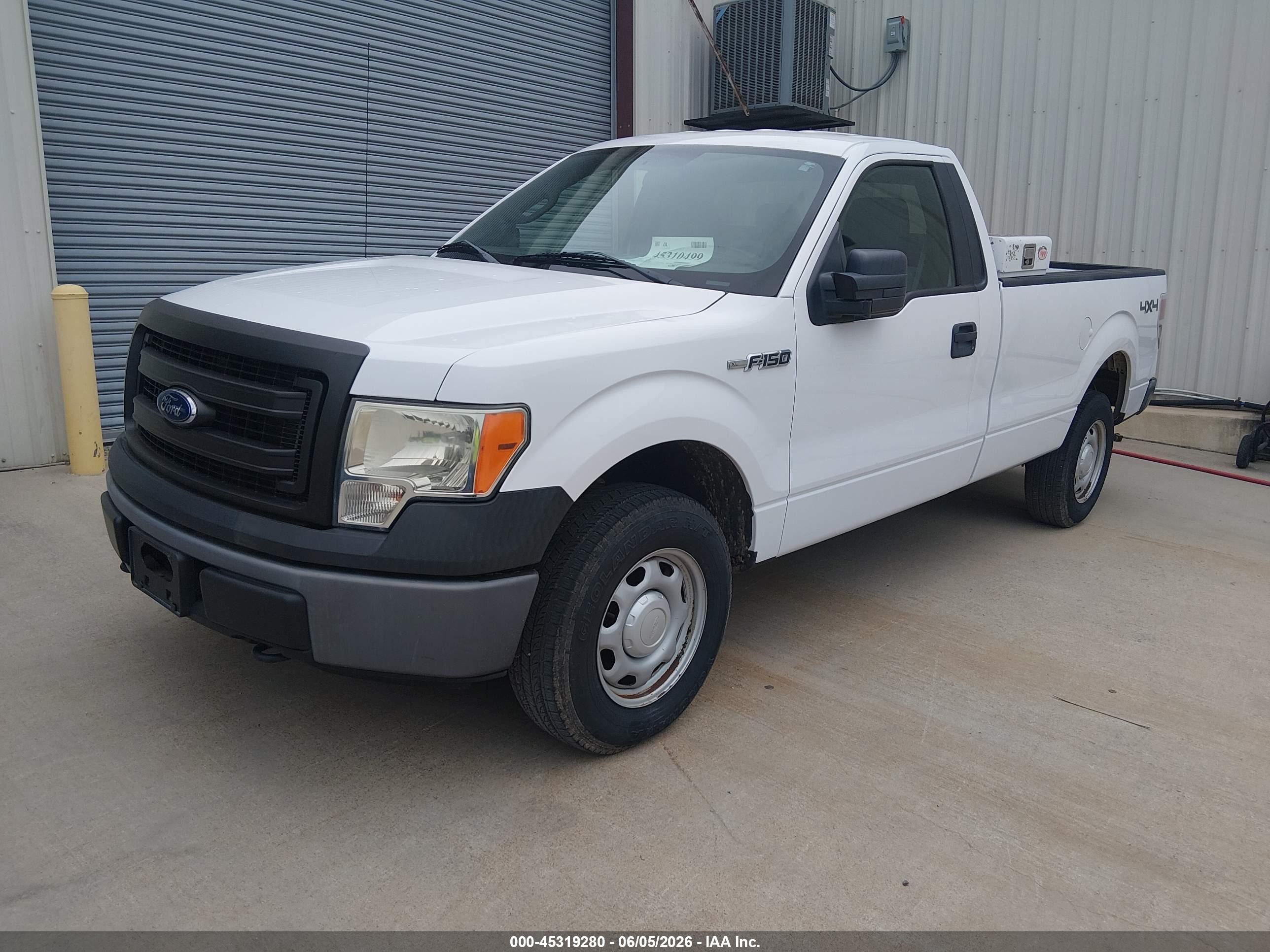 2014 Ford F-150 Xl White vin: 1FTMF1EMXEKE59646