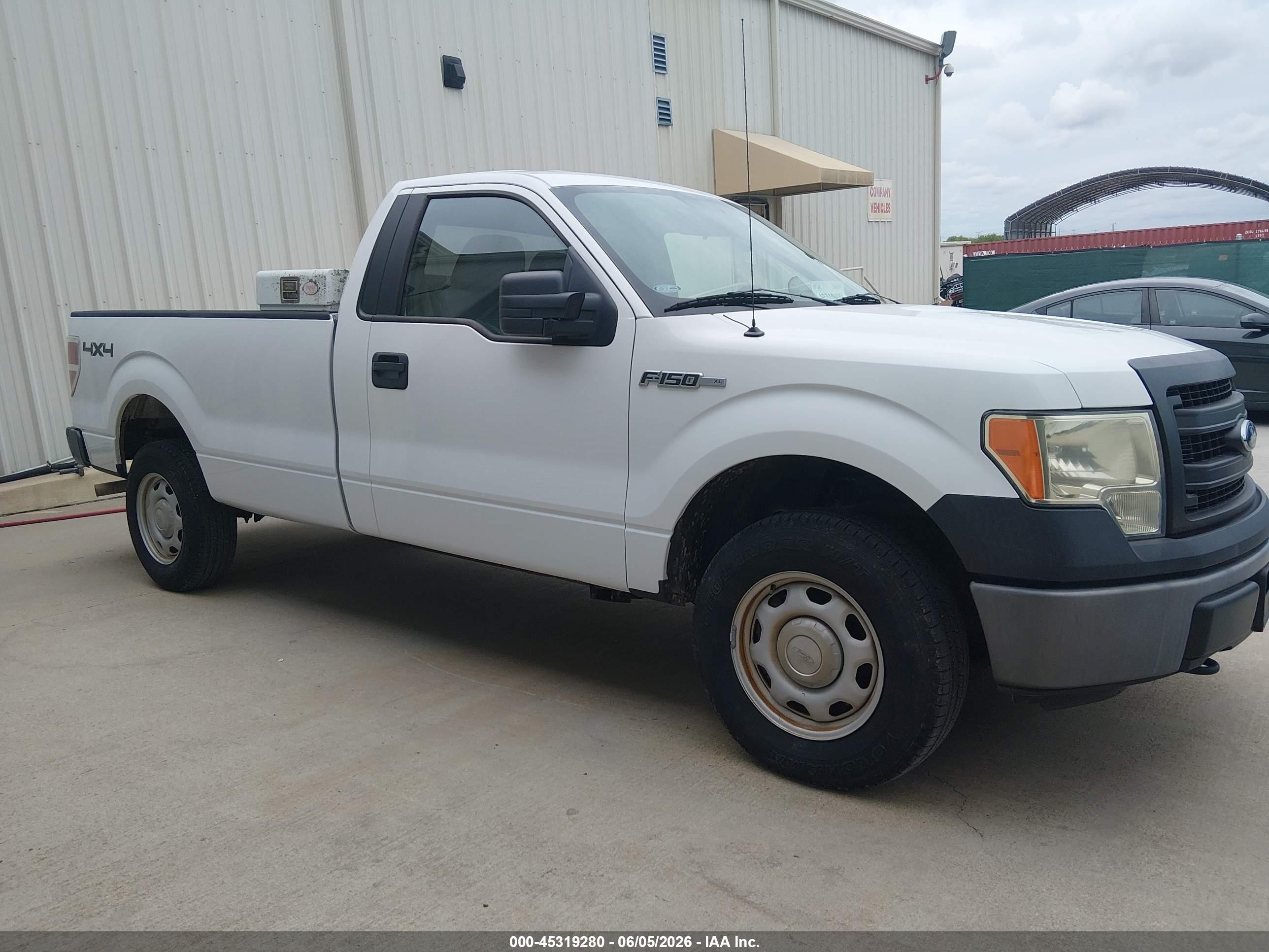 2014 Ford F-150 Xl White vin: 1FTMF1EMXEKE59646